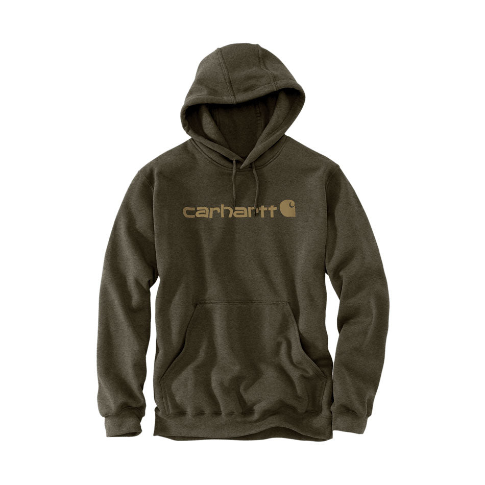 SIGNATURE LOGO MIDWEIGHT HOODIE Burnished Logs Heather
