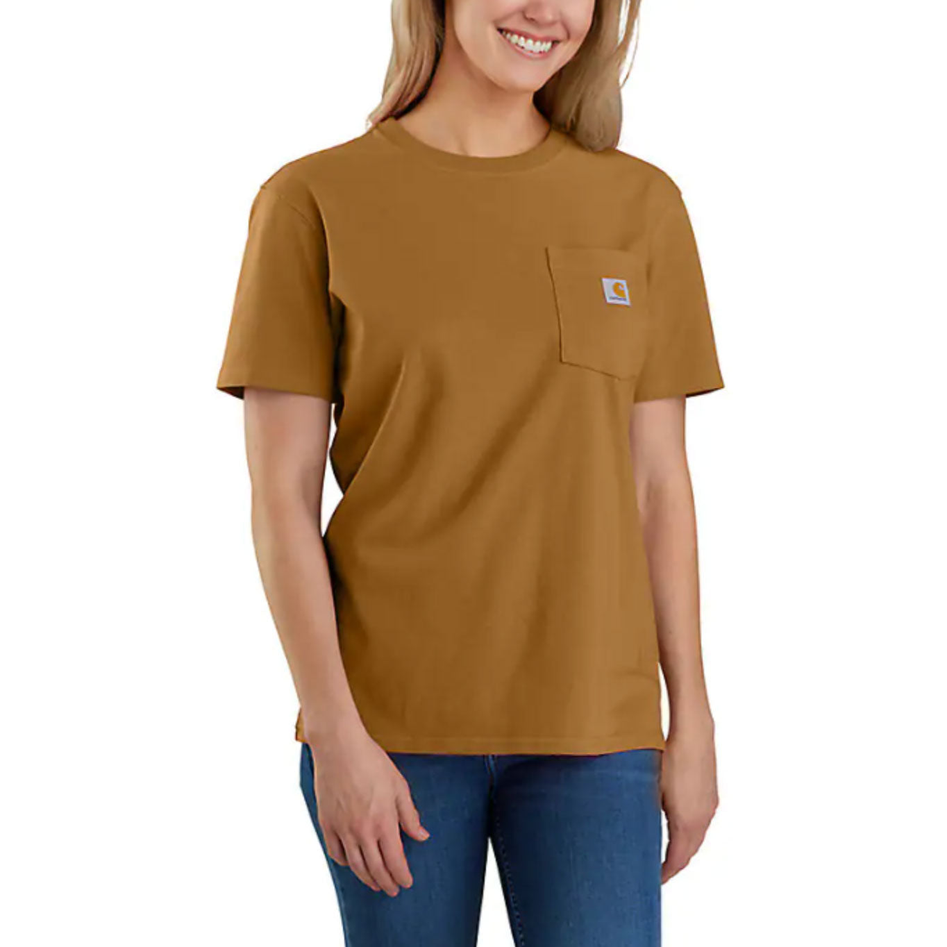 Women's POCKET T-SHIRT Carhartt Brown
