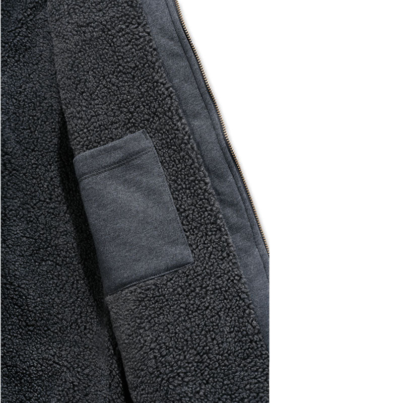 RAIN DEFENDER SHERPA-LINED FULL-ZIP Carbon Heather