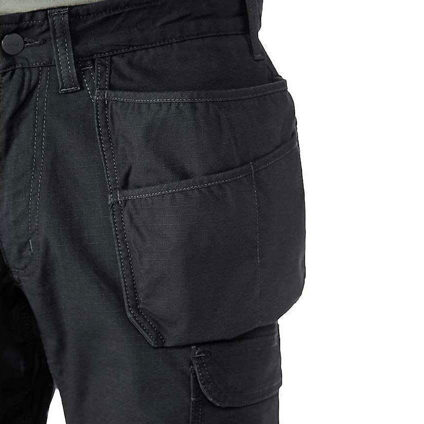 STEEL RIPSTOP MULTI-POCKET WORK PANTS Black