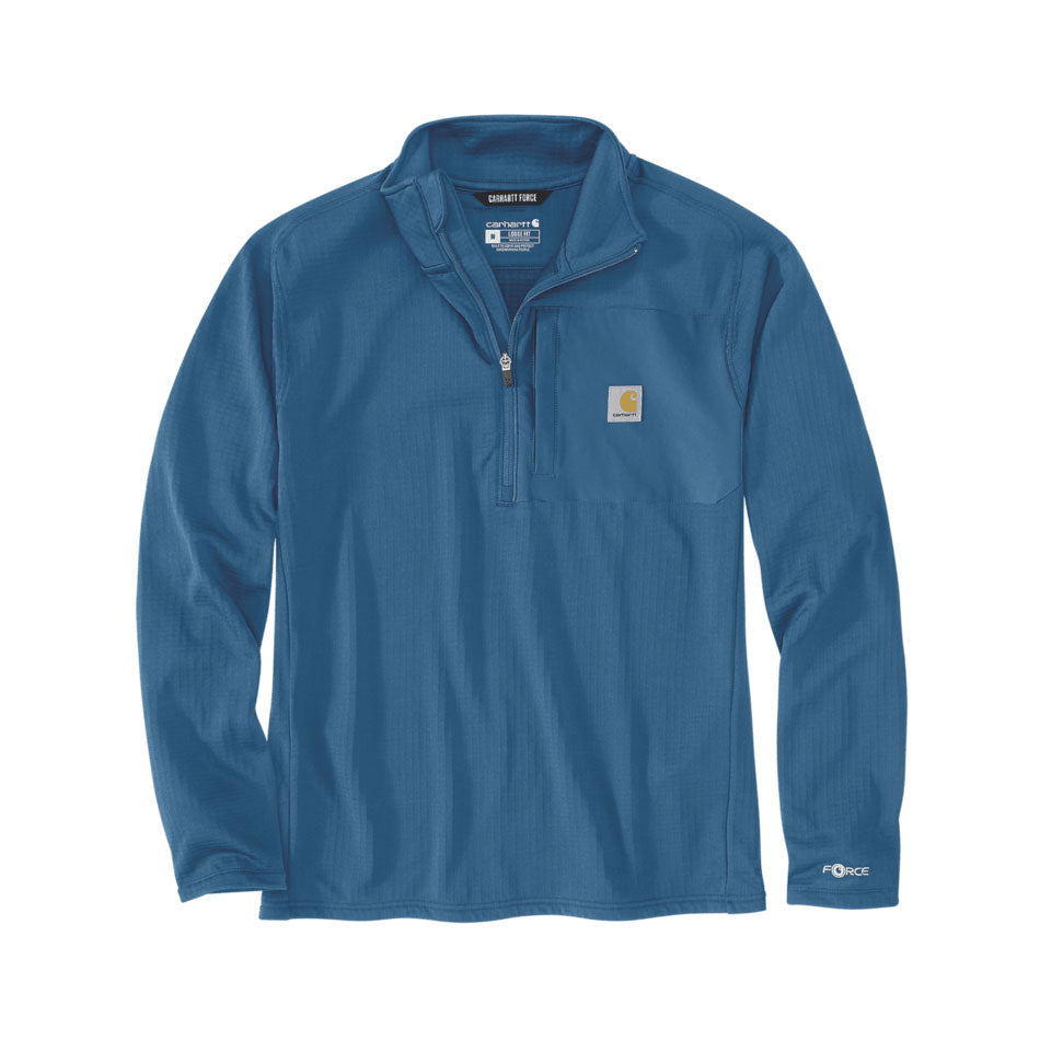 LIGHTWEIGHT FORCE 1/2 ZIP SHIRT Dark Horizon Blue