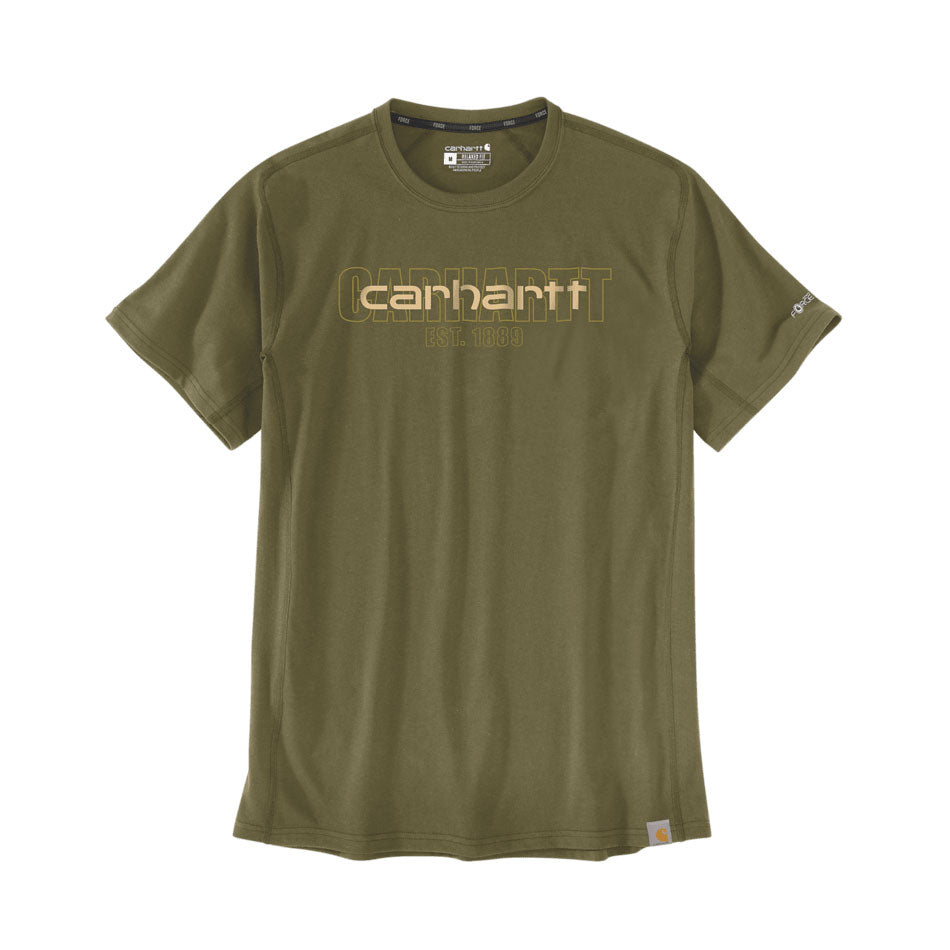 FORCE FLEX GRAPHIC T-SHIRT Dark Bronze Green