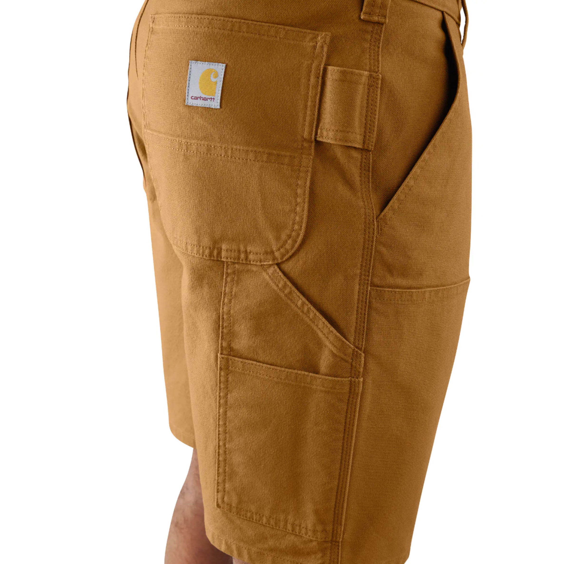 RELAXED FIT DUCK DOUBLE FRONT SHORTS Carhartt Brown