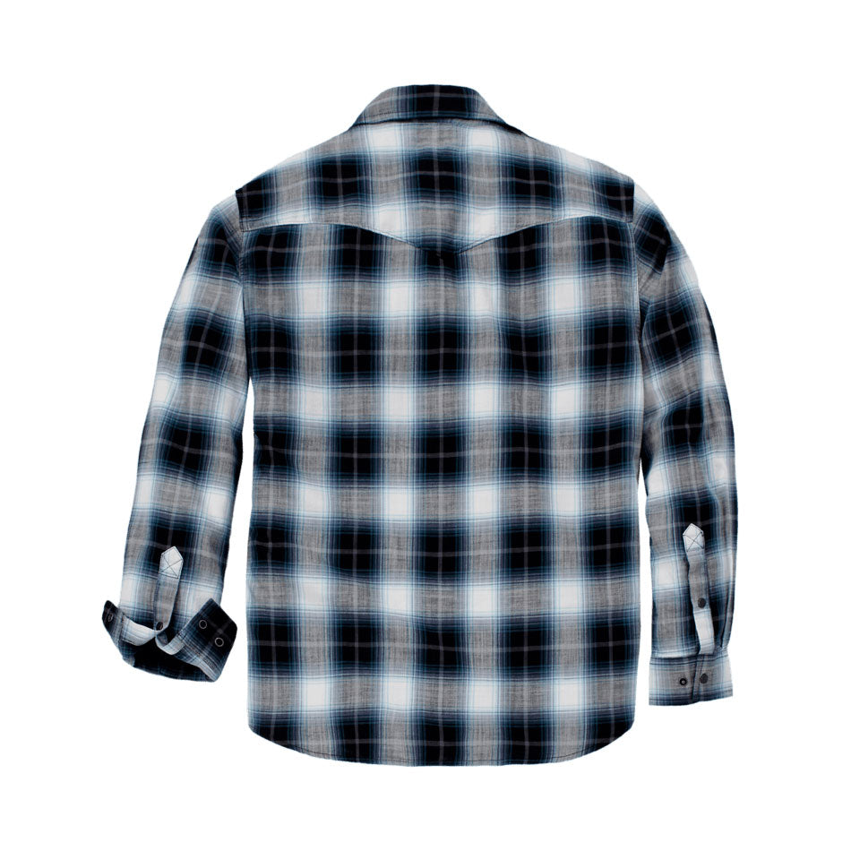 MONTANA LONG SLEEVE PLAID SHIRT Black