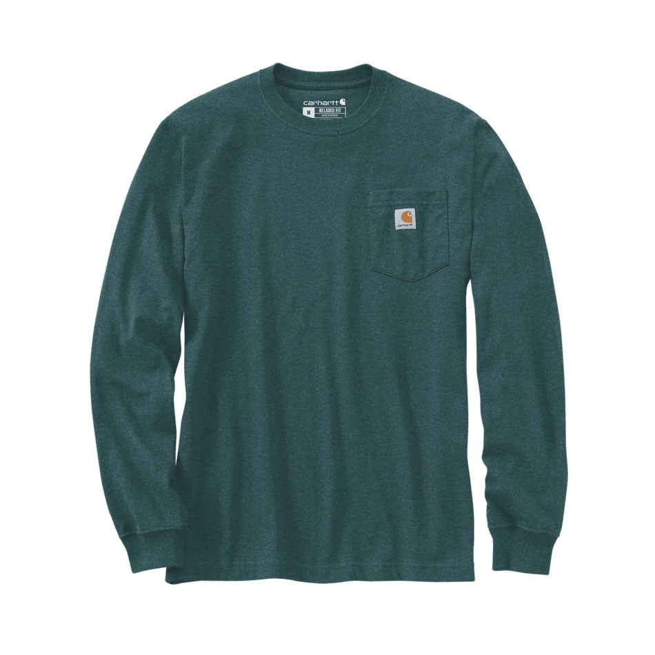 MOUNTAIN GRAPHIC LONG-SLEEVE T-SHIRT Greenstone Heather