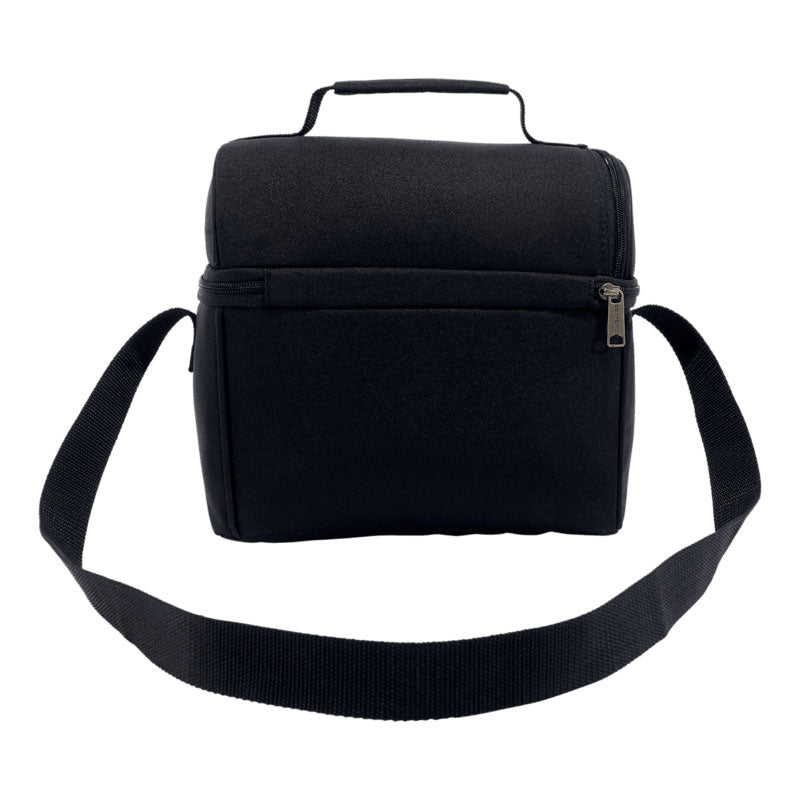 12 CAN TWO COMPARTMENT LUNCH COOLER Black