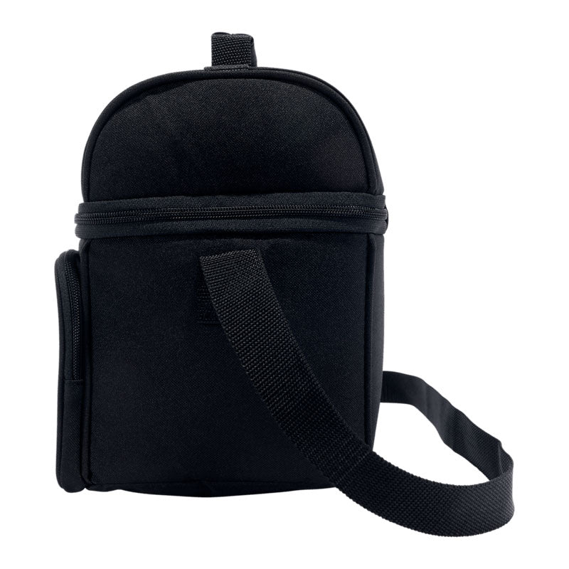 12 CAN TWO COMPARTMENT LUNCH COOLER Black