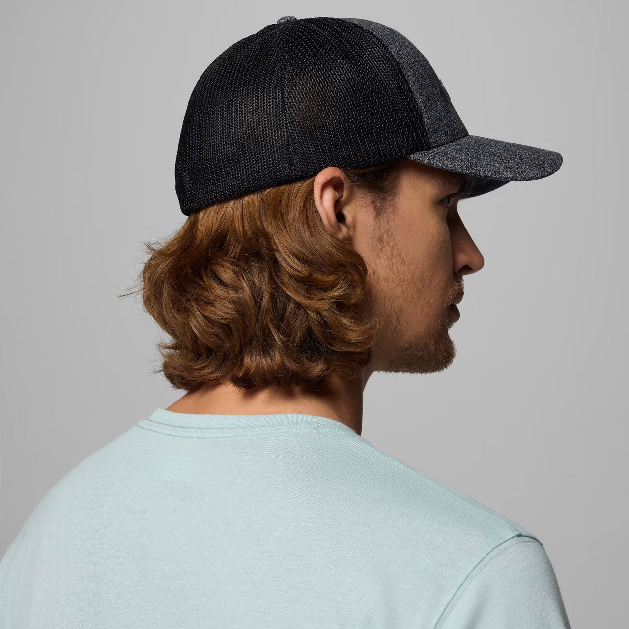 COLUMBIA MESH FLEXFIT Grill Heather, Black