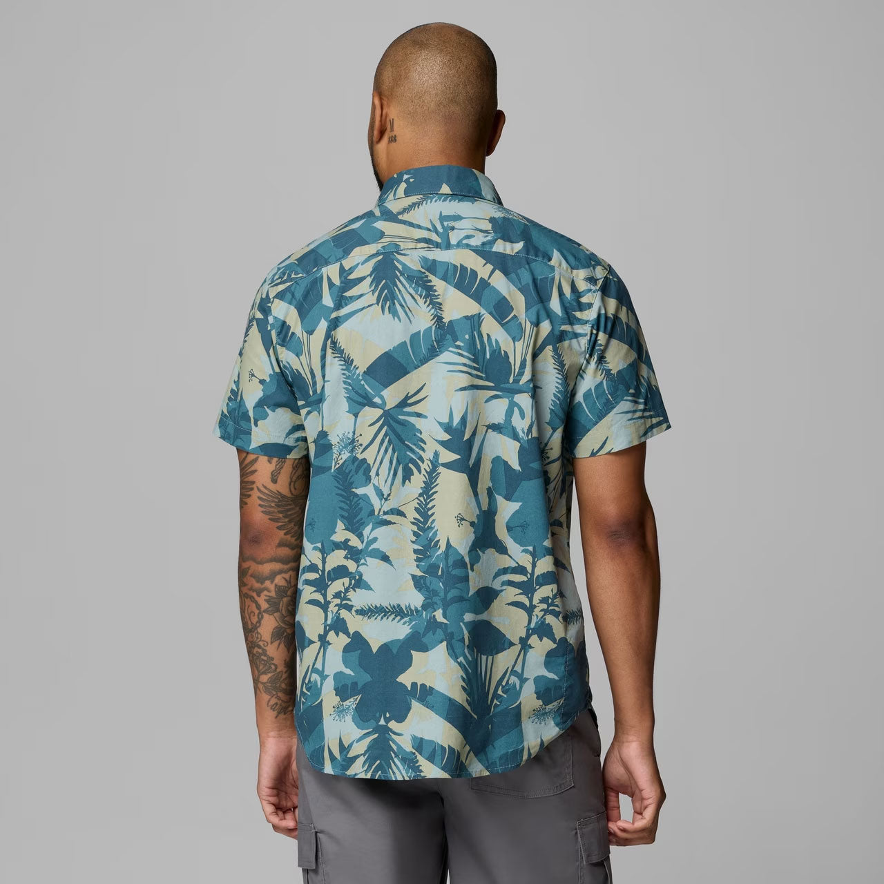 RAPID RIVERS PRINTED SHORT SLEEVE SHIRT Everblue, Botaniflage