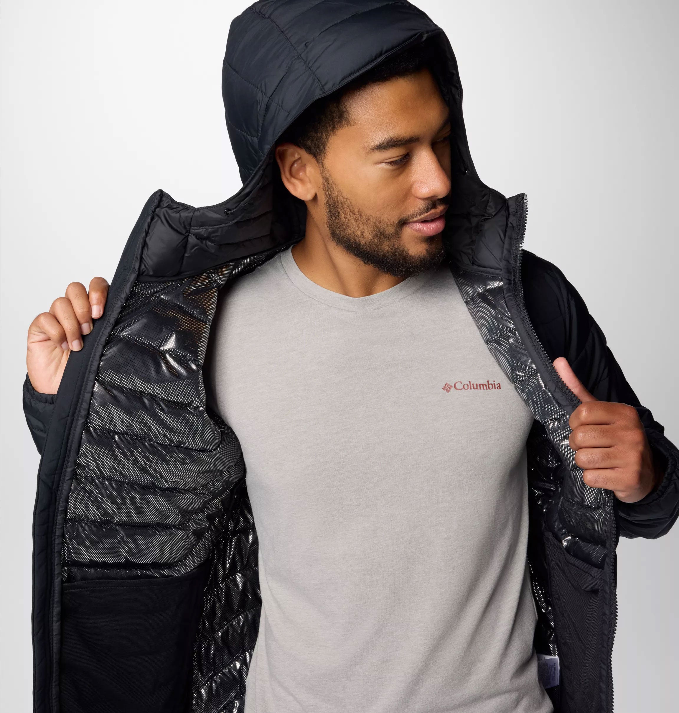 POWDER LITE™ II HOODED INSULATED JACKET Black