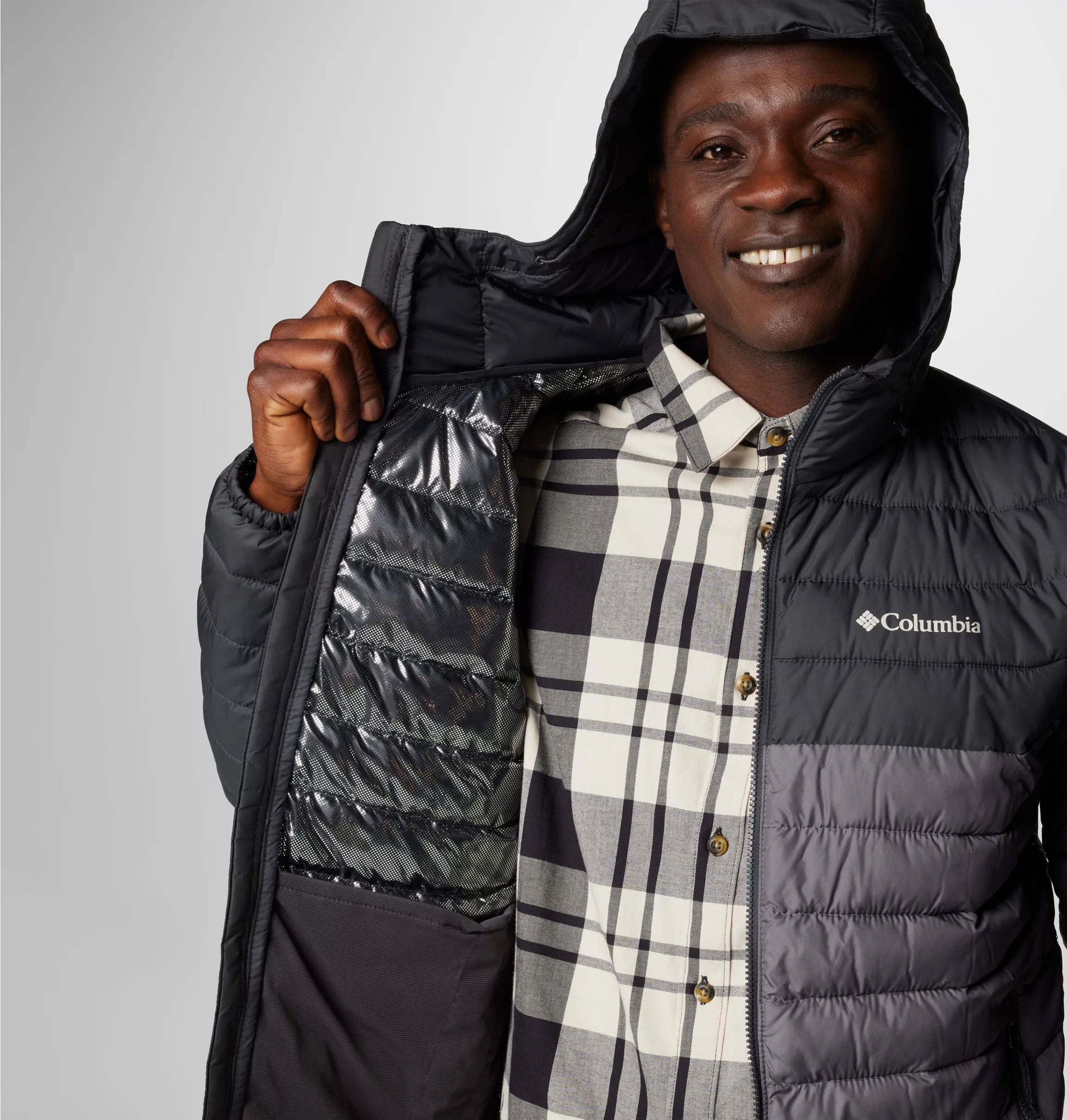 POWDER LITE™ II HOODED INSULATED JACKET City Grey, Shark