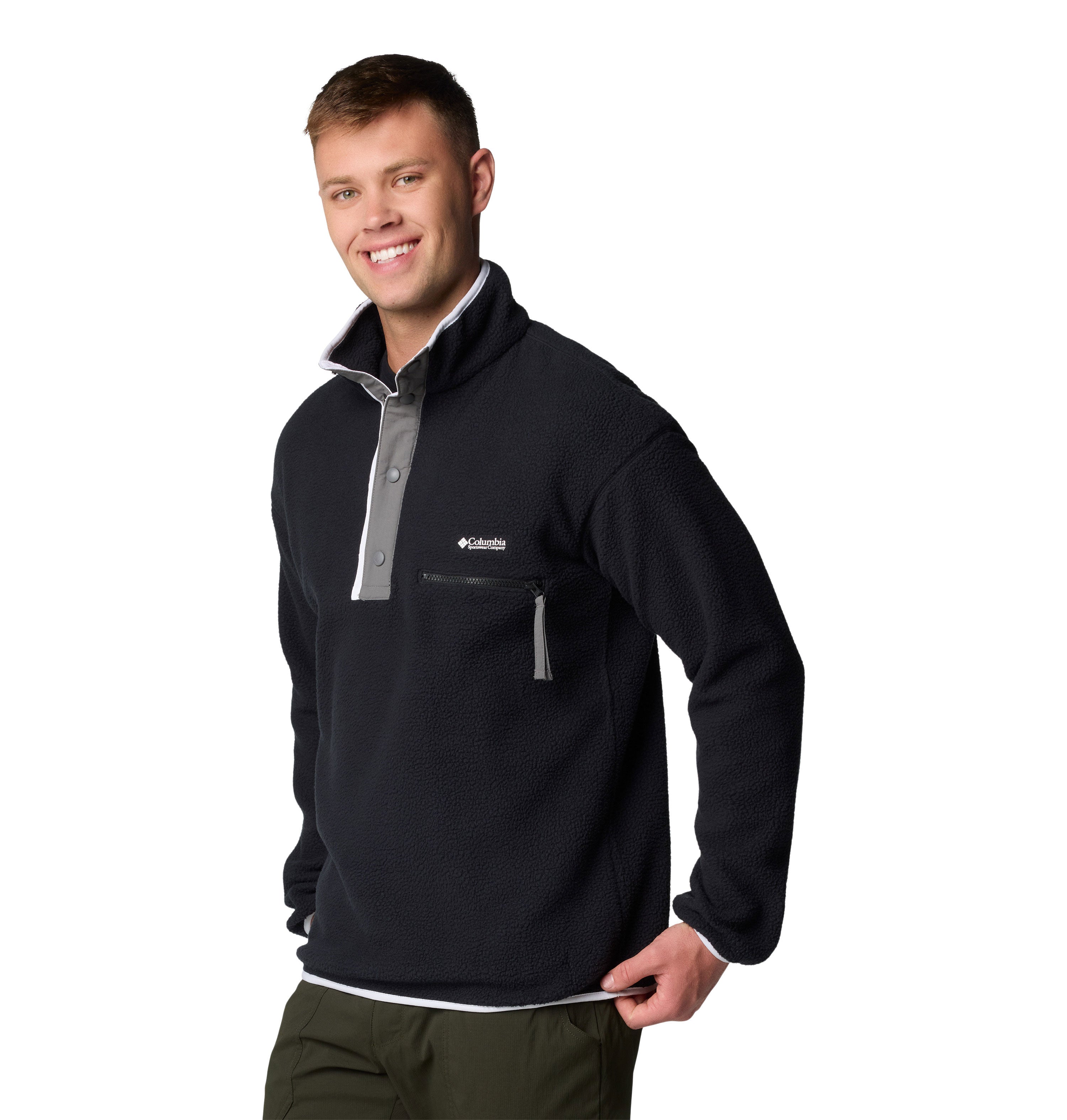 HELVETIA™ II HALF SNAP FLEECE Black