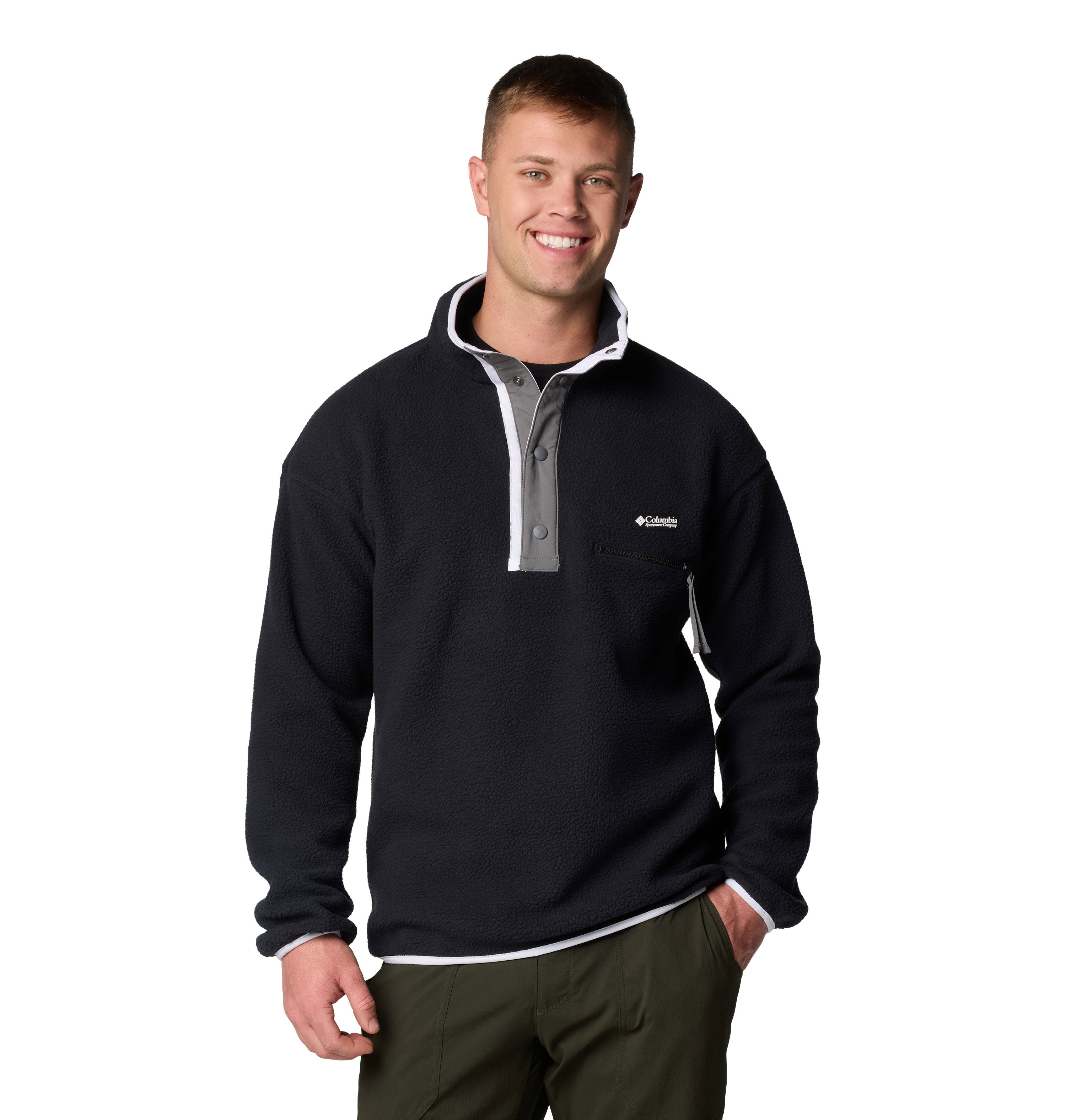HELVETIA™ II HALF SNAP FLEECE Black