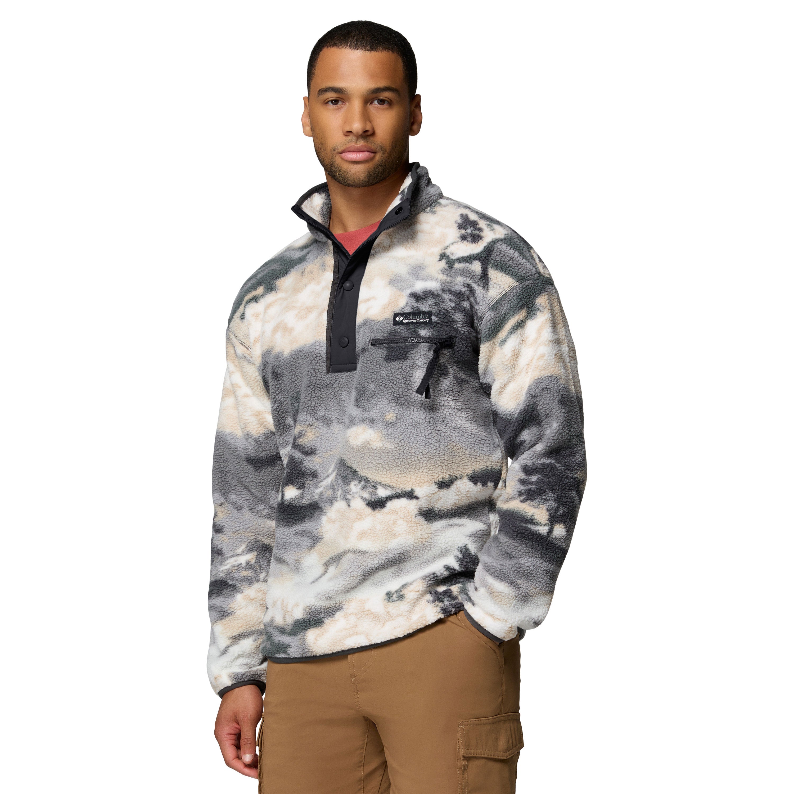 HELVETIA™ II PRINTED HALF SNAP FLEECE Shark, Dreaming