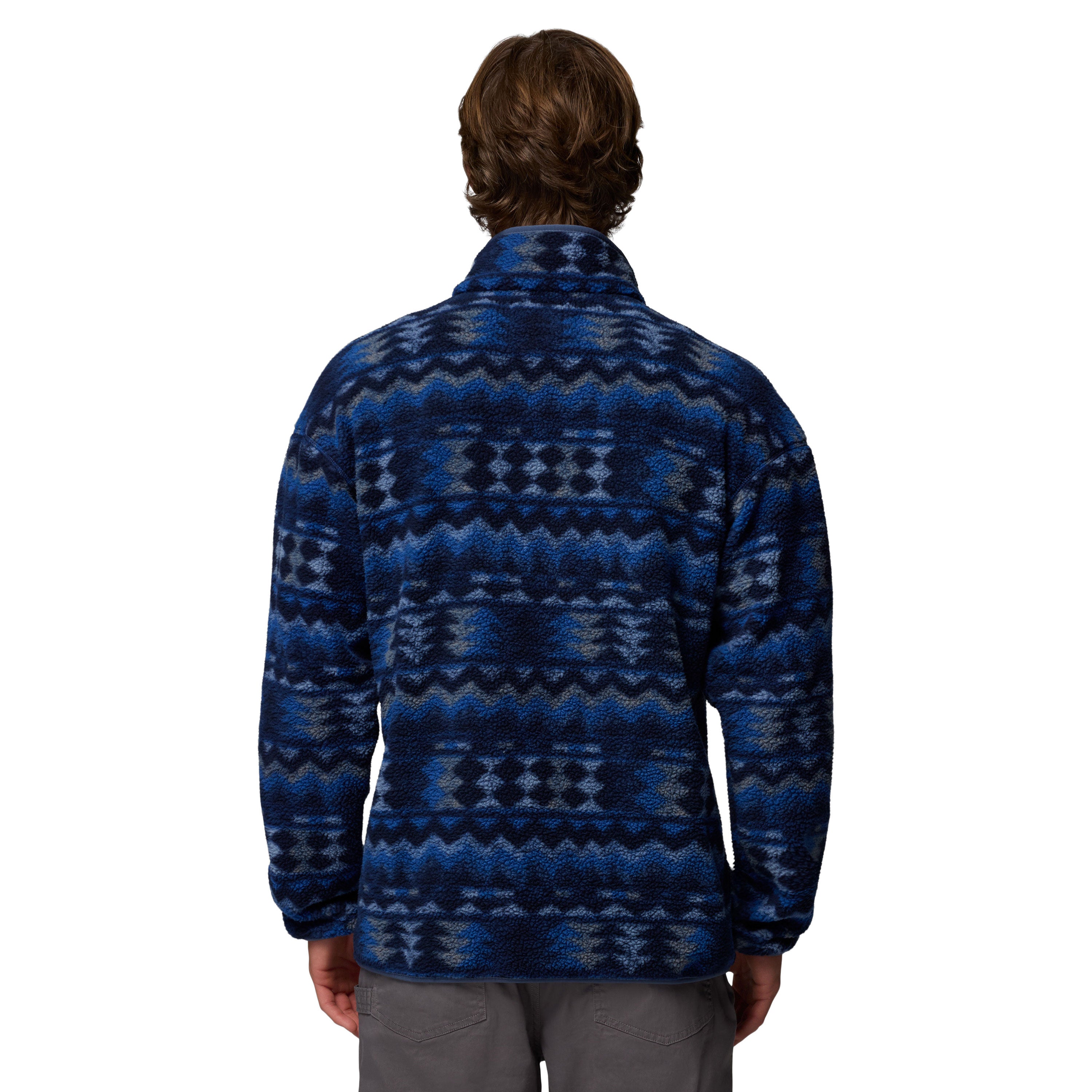 HELVETIA™ II PRINTED HALF SNAP FLEECE Mountain Blue, Retrotree