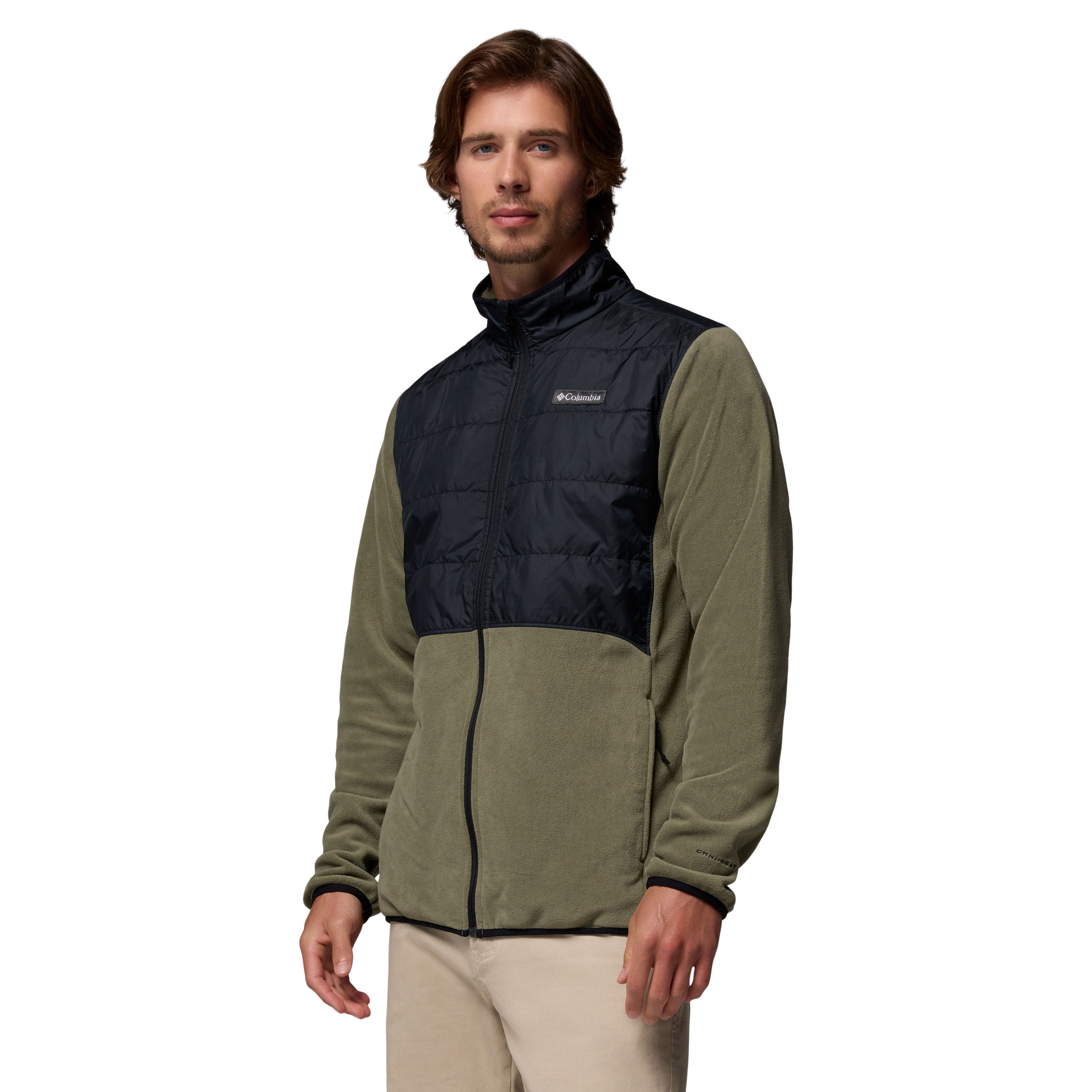 BASIN BUTTE™ II HYBRID FLEECE JACKET Stone Green/Black