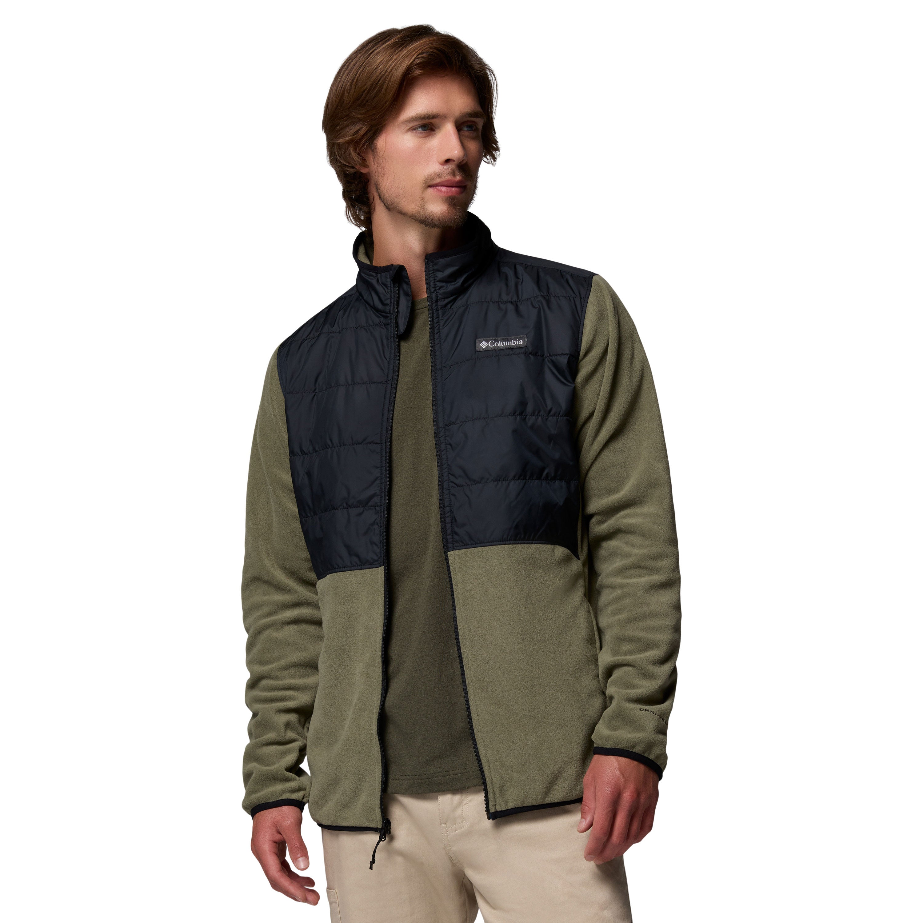 BASIN BUTTE™ II HYBRID FLEECE JACKET Stone Green/Black
