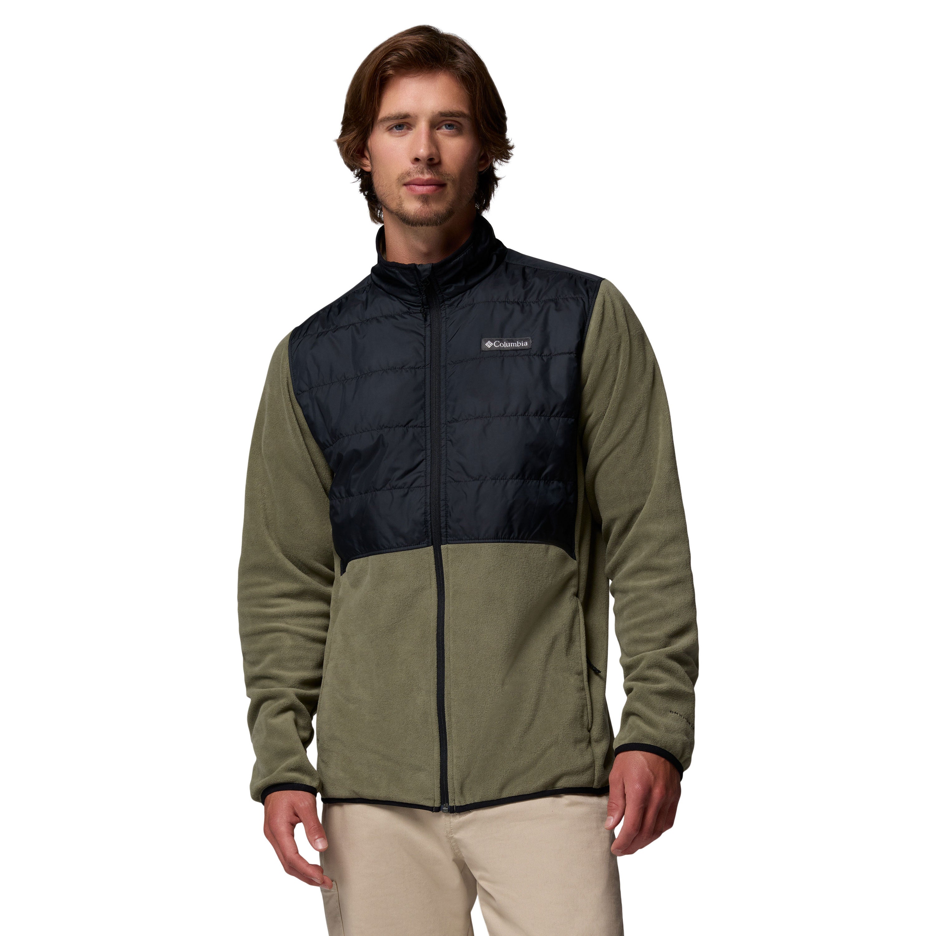 BASIN BUTTE™ II HYBRID FLEECE JACKET Stone Green/Black