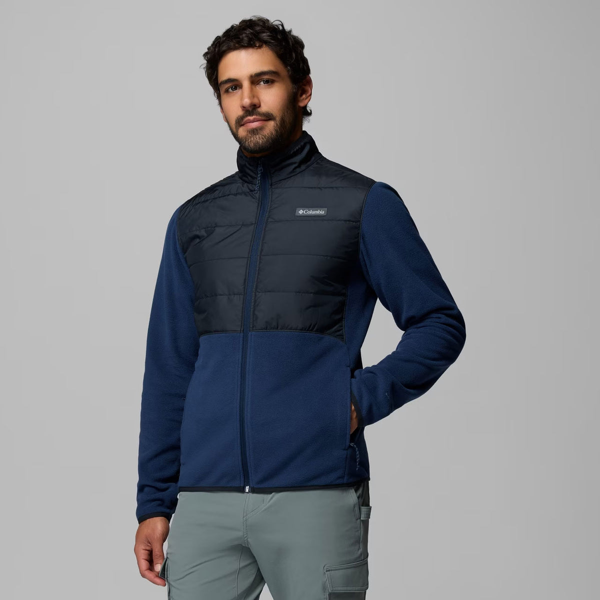 BASIN BUTTE™ II HYBRID FLEECE JACKET Collegiate Navy/Black