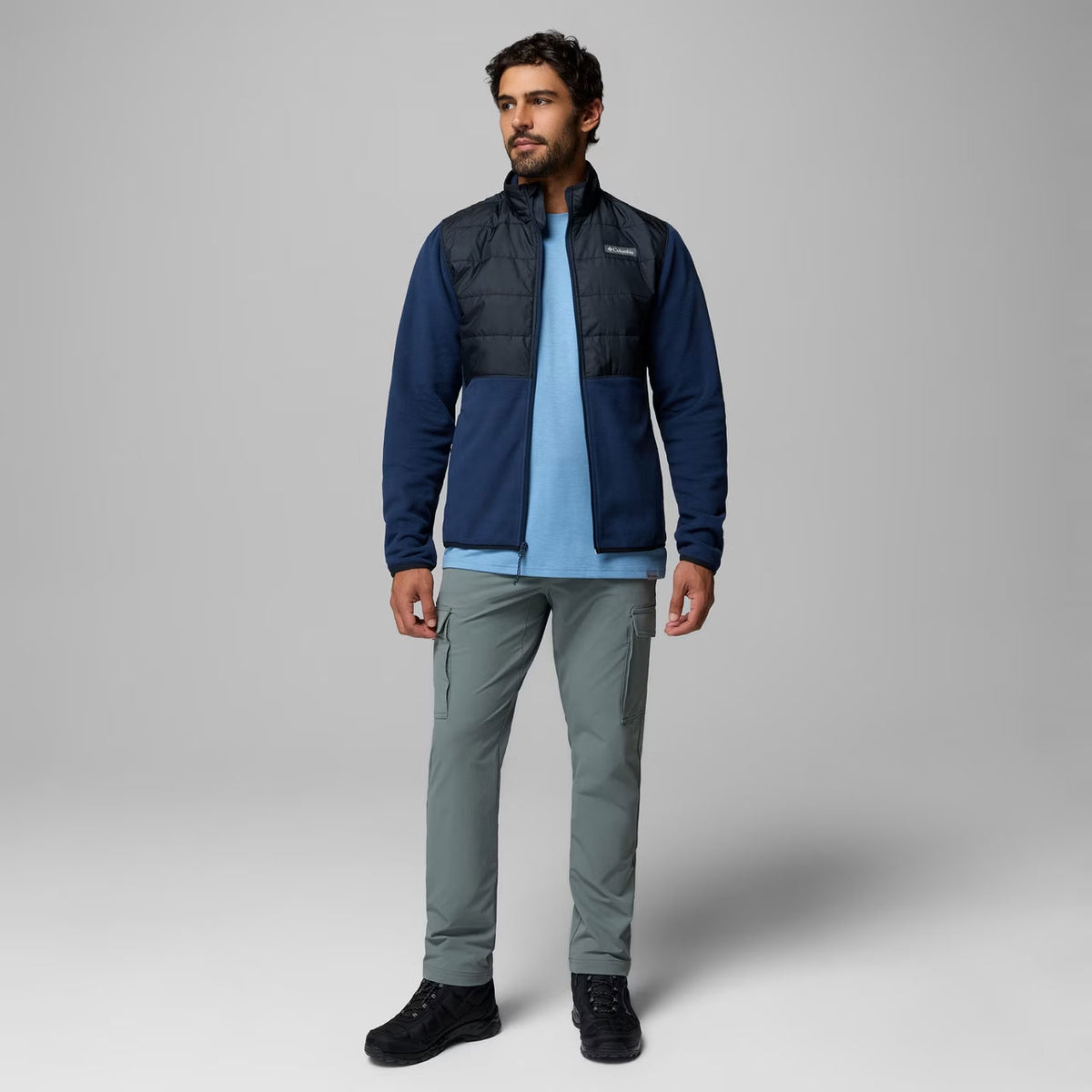 BASIN BUTTE™ II HYBRID FLEECE JACKET Collegiate Navy/Black