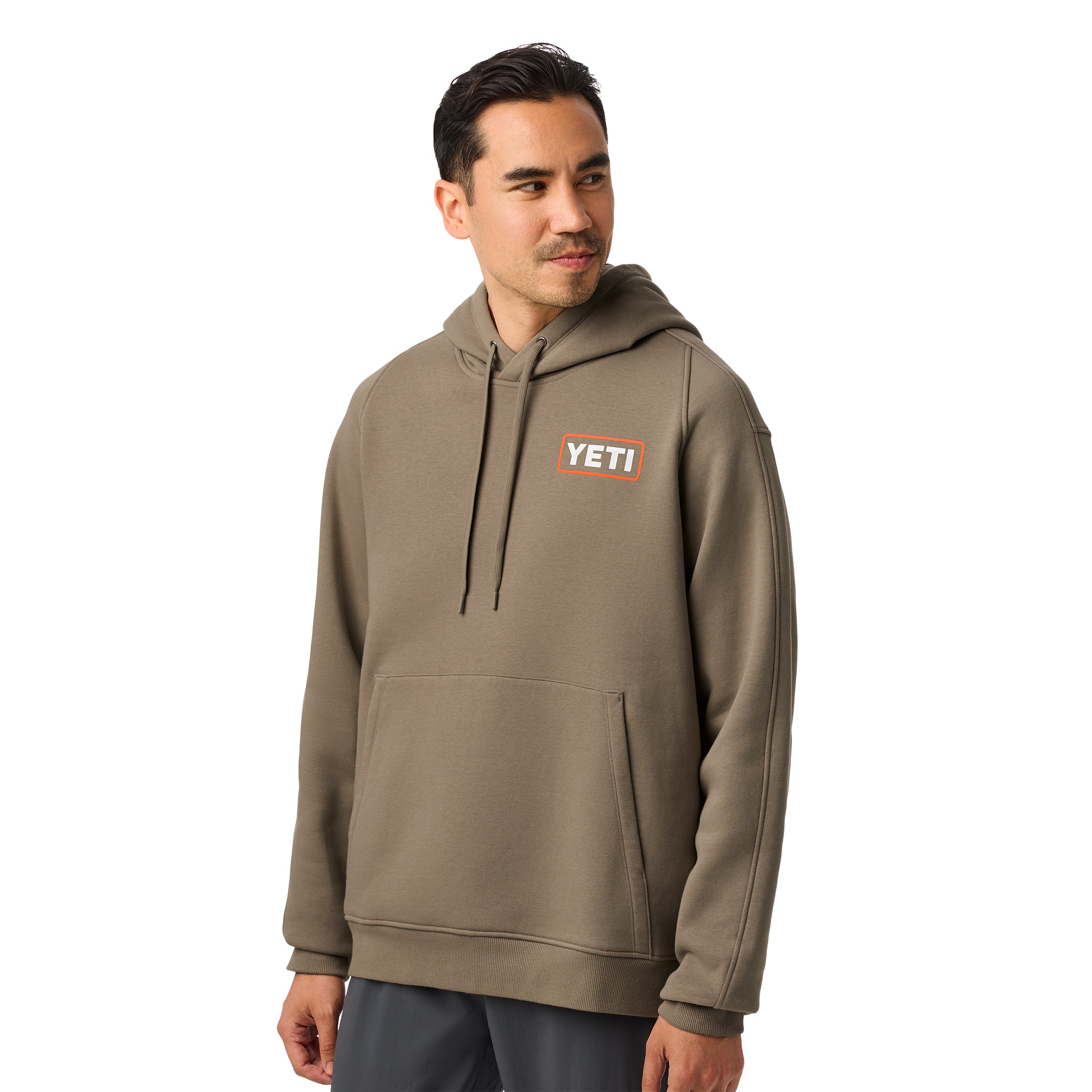YETI® WETLANDS LOGO BADGE FLEECE HOODIE Wetlands Taupe