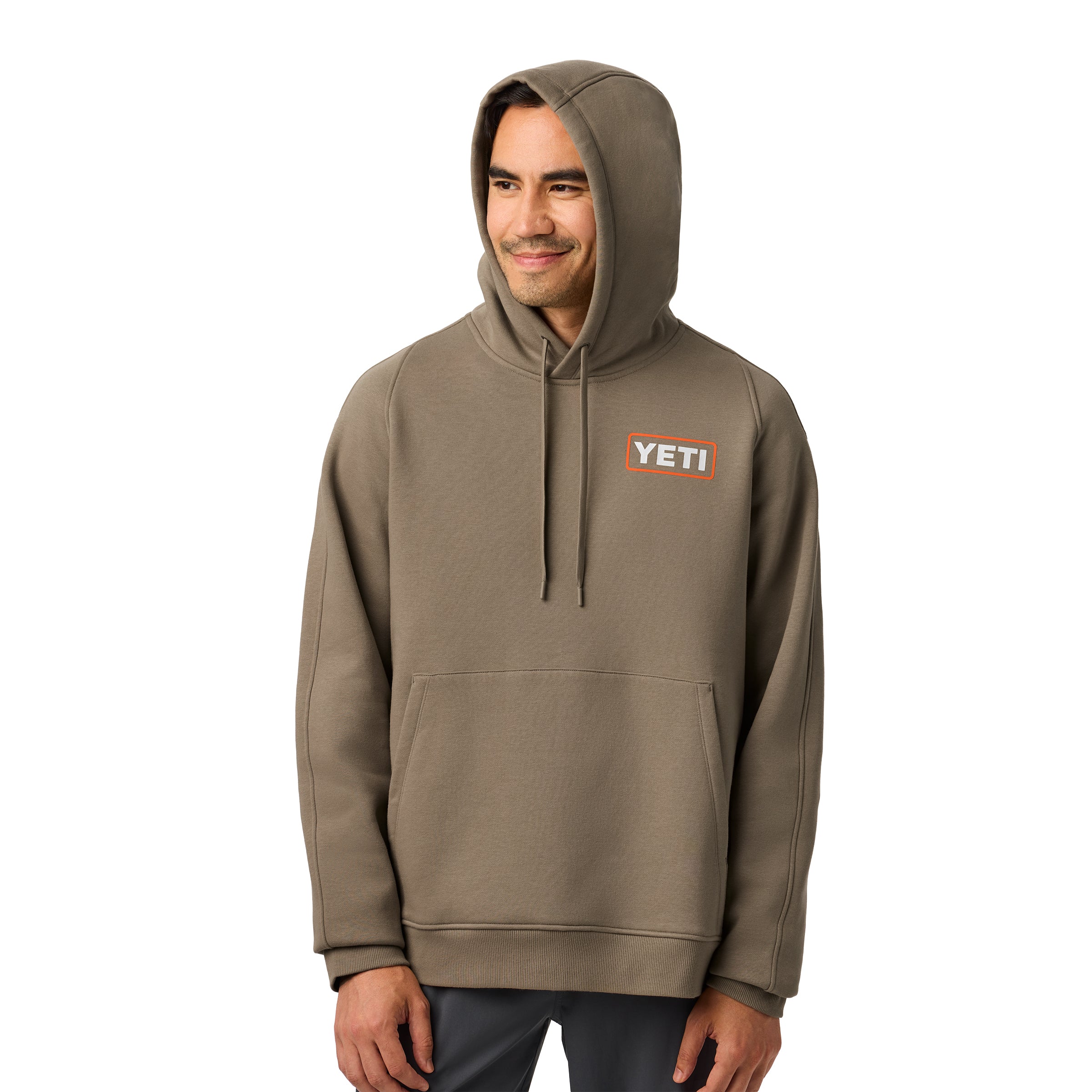 YETI® WETLANDS LOGO BADGE FLEECE HOODIE Wetlands Taupe