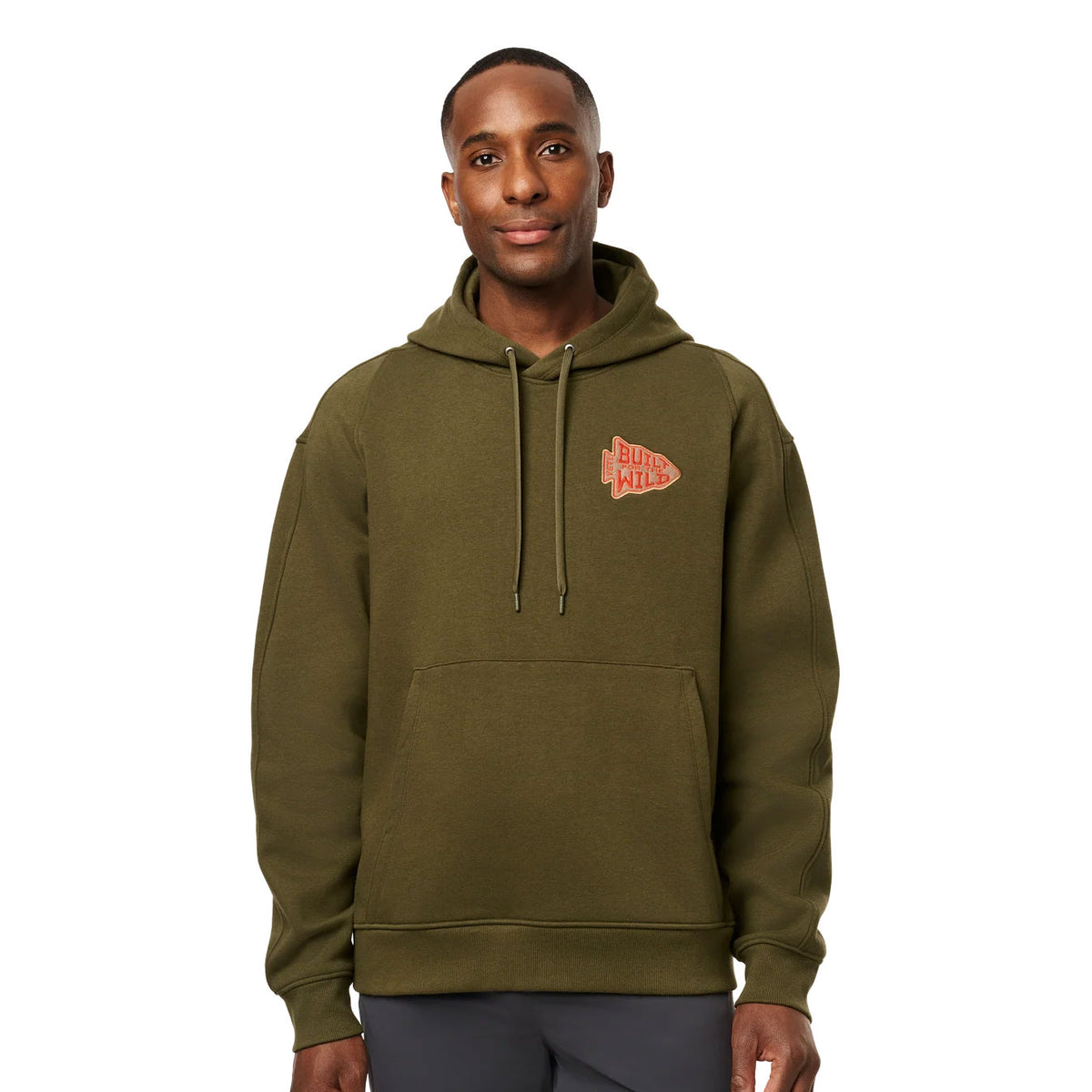 ARROWHEAD BUILT FOR THE WILD PULLOVER FLEECE HOODIE Olive