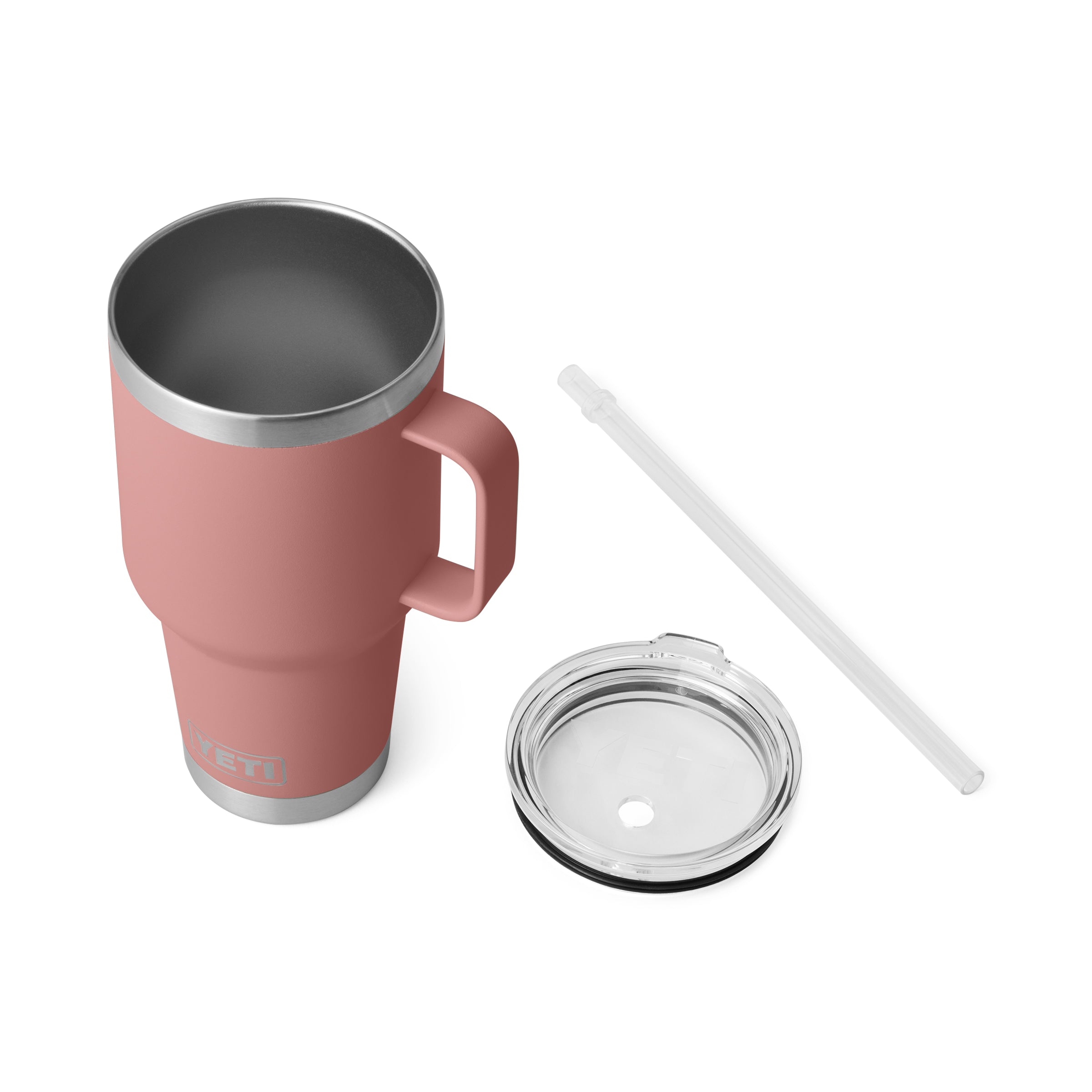RAMBLER® 35 OZ (994 ML) STRAW MUG Sandstone Pink