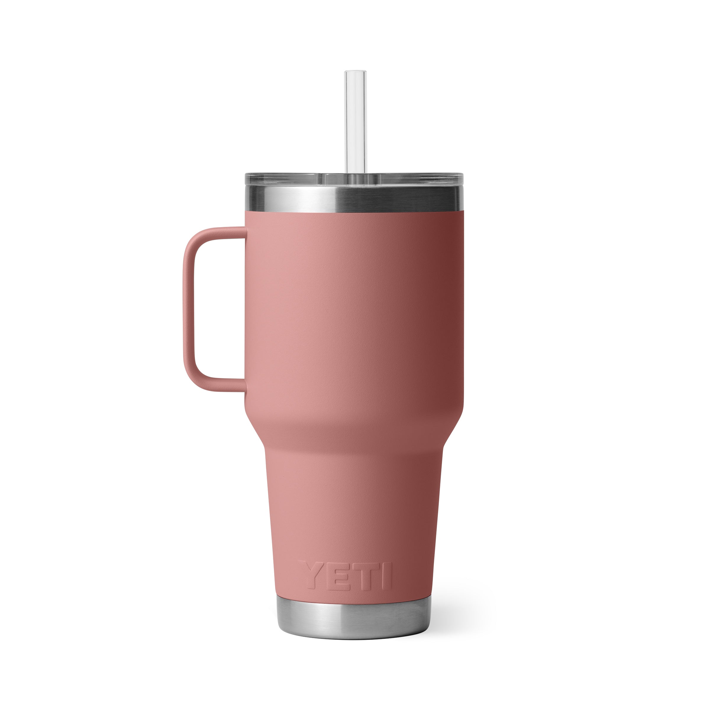 RAMBLER® 35 OZ (994 ML) STRAW MUG Sandstone Pink