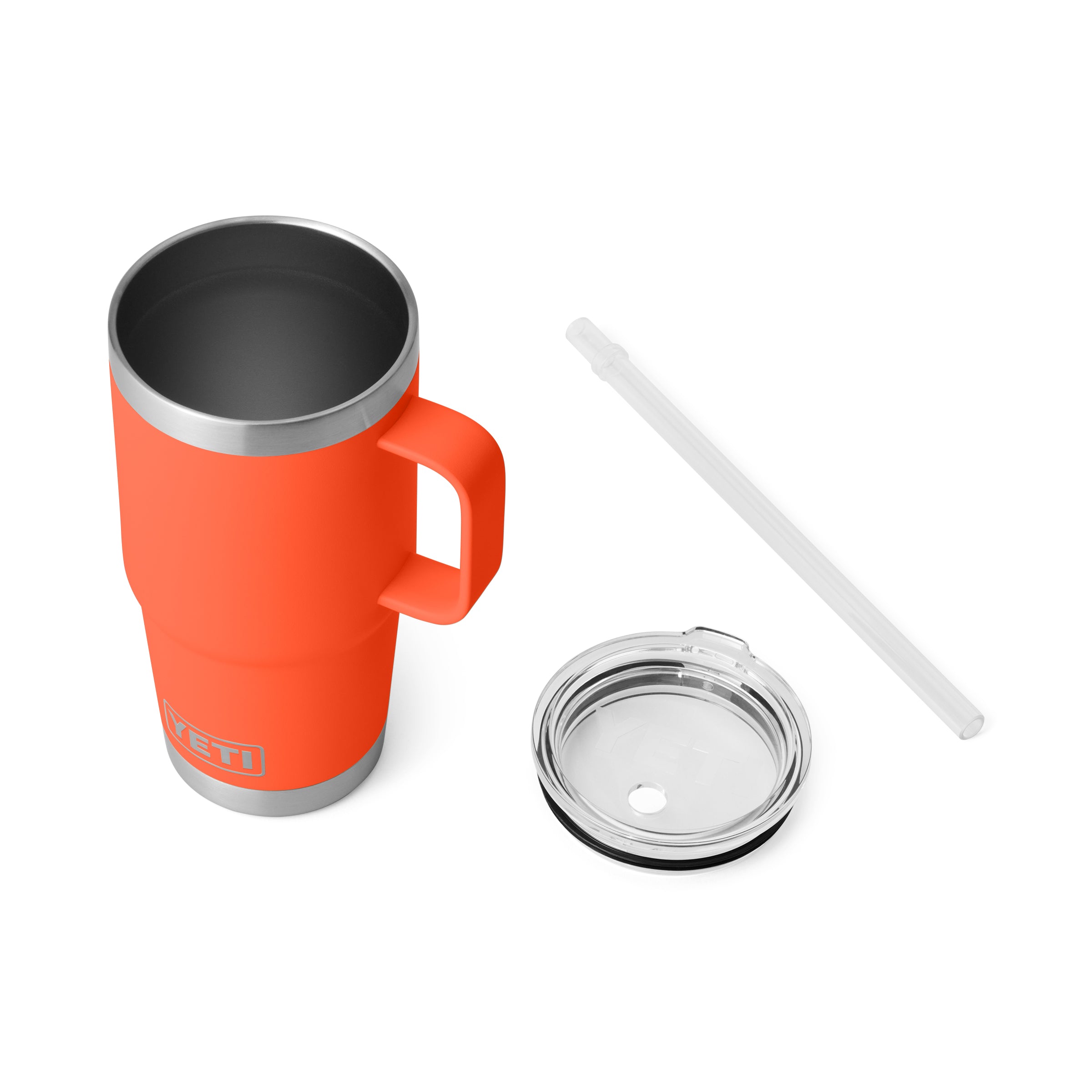 RAMBLER® 25 OZ (710 ML) STRAW MUG Papaya