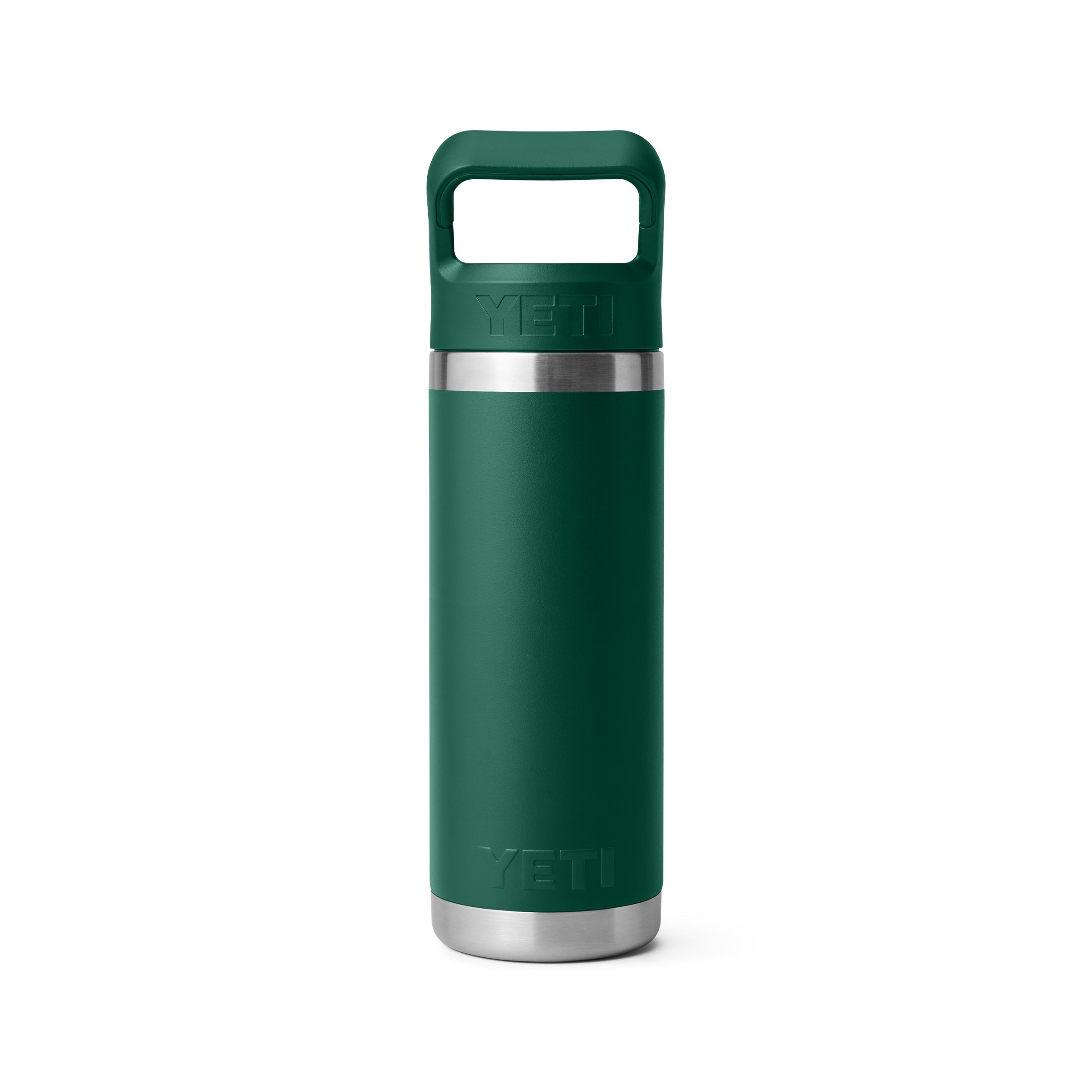 RAMBLER® 18 OZ (532 ML) BOTTLE WITH STRAW CAP Black Forest Green