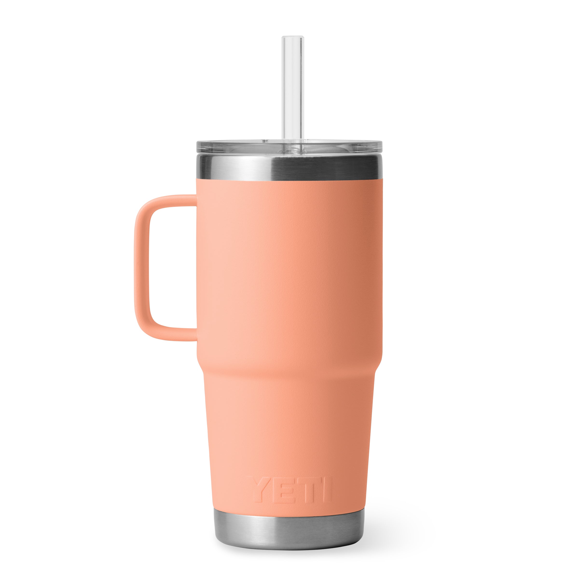 RAMBLER® 25 OZ (710 ML) STRAW MUG Lowcountry Peach