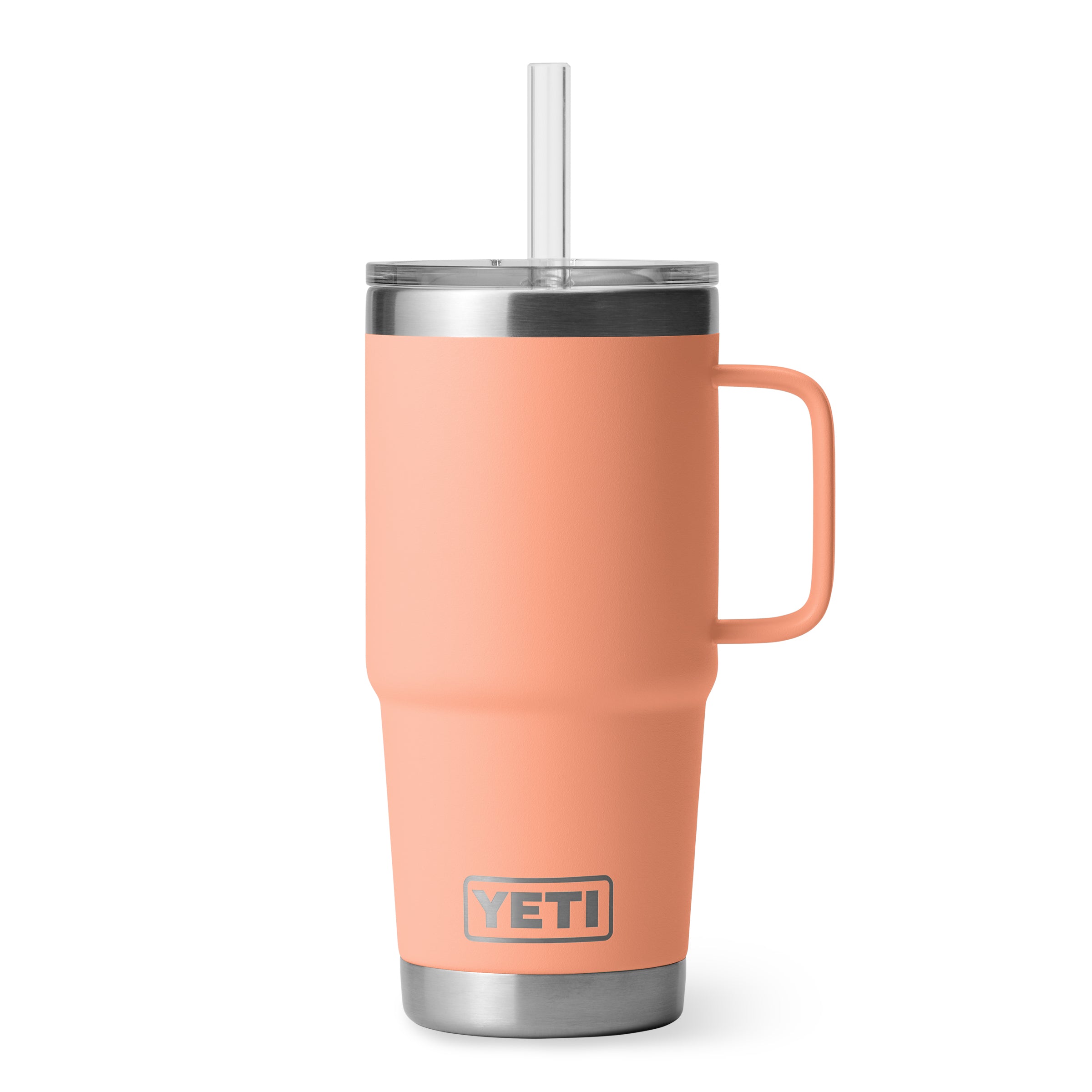 RAMBLER® 25 OZ (710 ML) STRAW MUG Lowcountry Peach