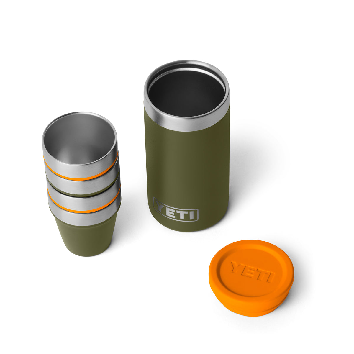 YETI® Shot Glasses WITH CARRYING CASE Olive/King Crab