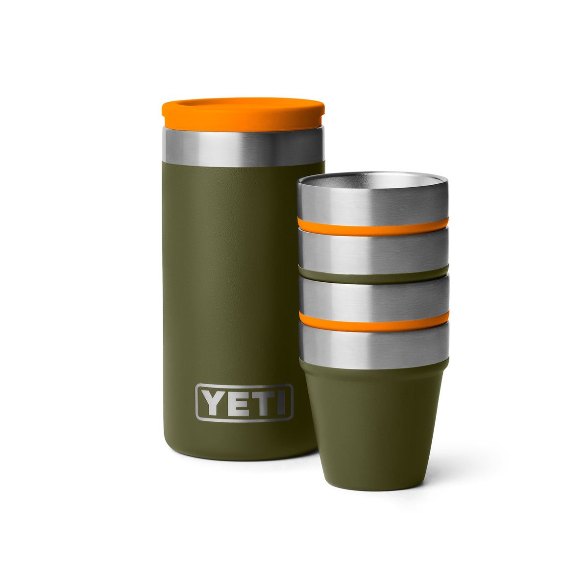 YETI® Shot Glasses WITH CARRYING CASE Olive/King Crab