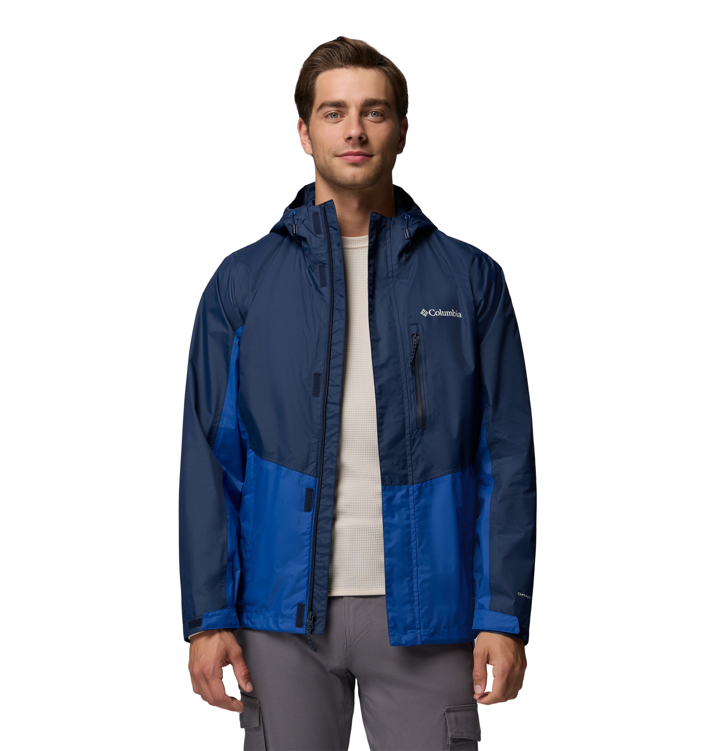 POURING ADVENTURE™ III RAIN JACKET Collegiate Navy, Mountain Blue
