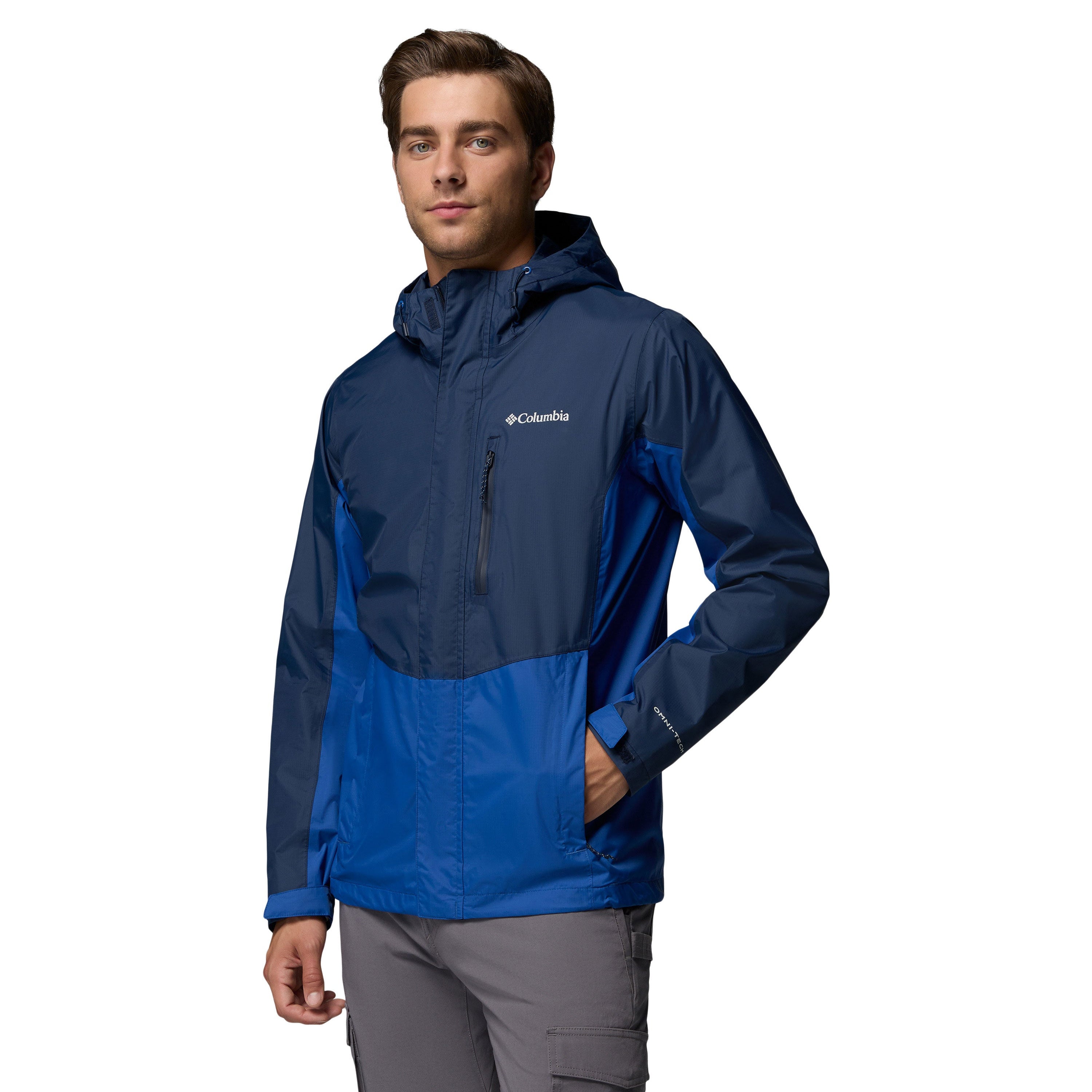 POURING ADVENTURE™ III RAIN JACKET Collegiate Navy, Mountain Blue
