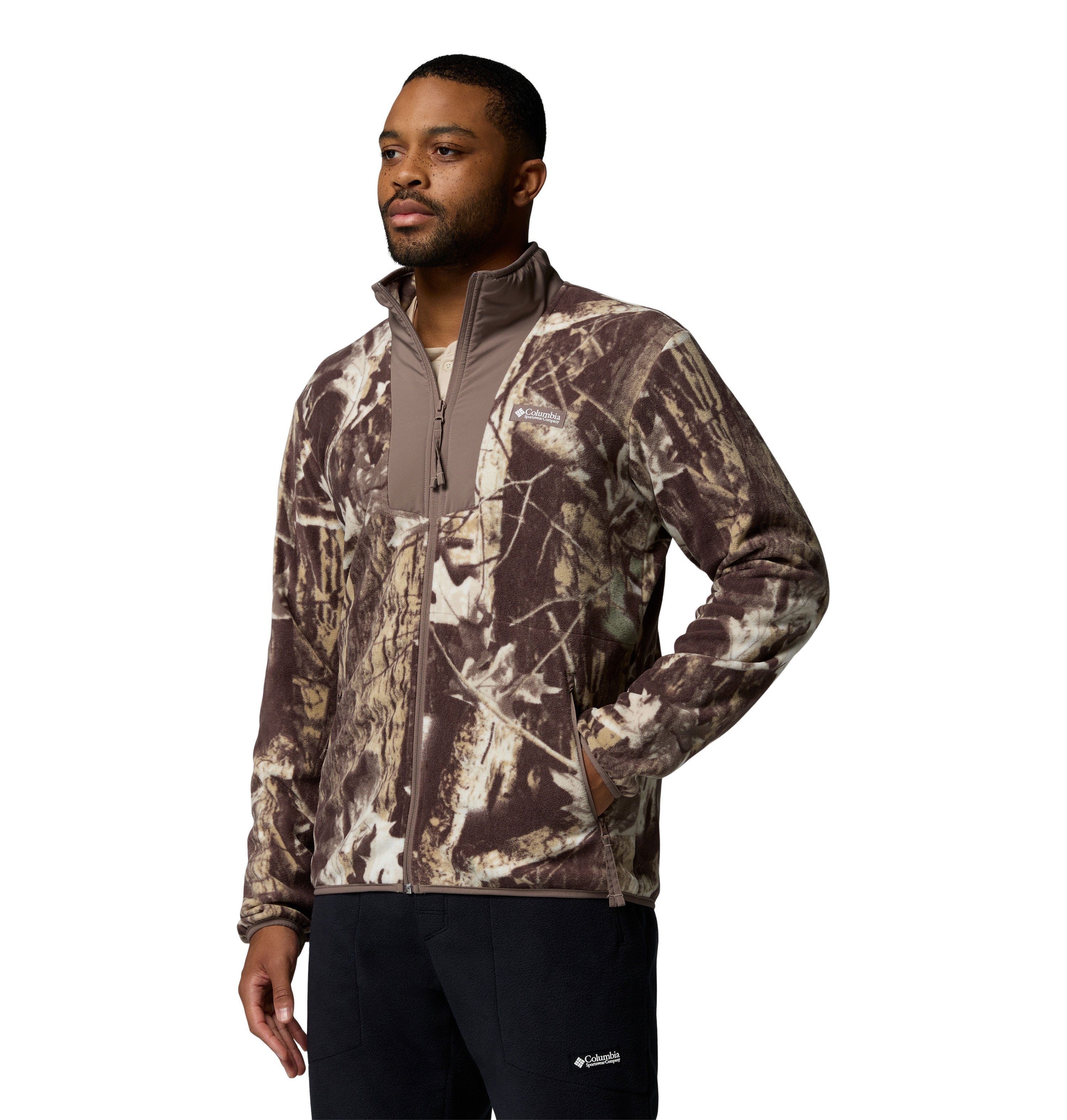 SEQUOIA GROVE™ PRINTED FULL ZIP Iron Timberwolf