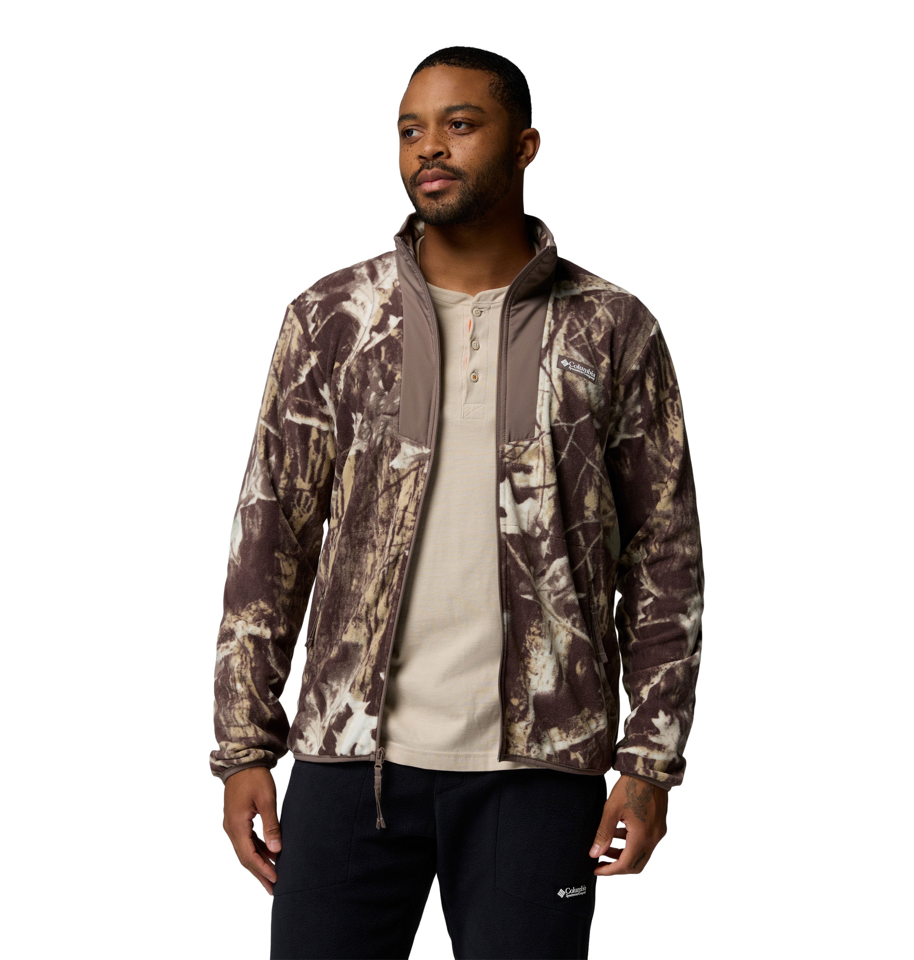 SEQUOIA GROVE™ PRINTED FULL ZIP Iron Timberwolf