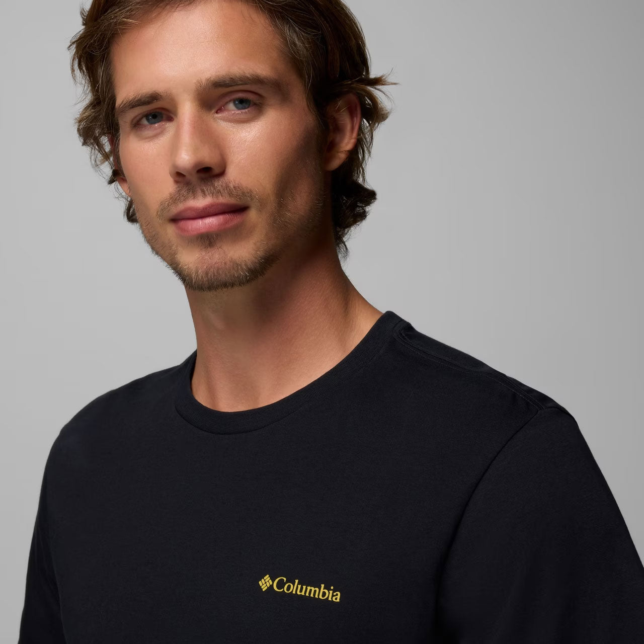 ORGANIC COTTON GRAPHIC T-SHIRT Black, Linework C Badge