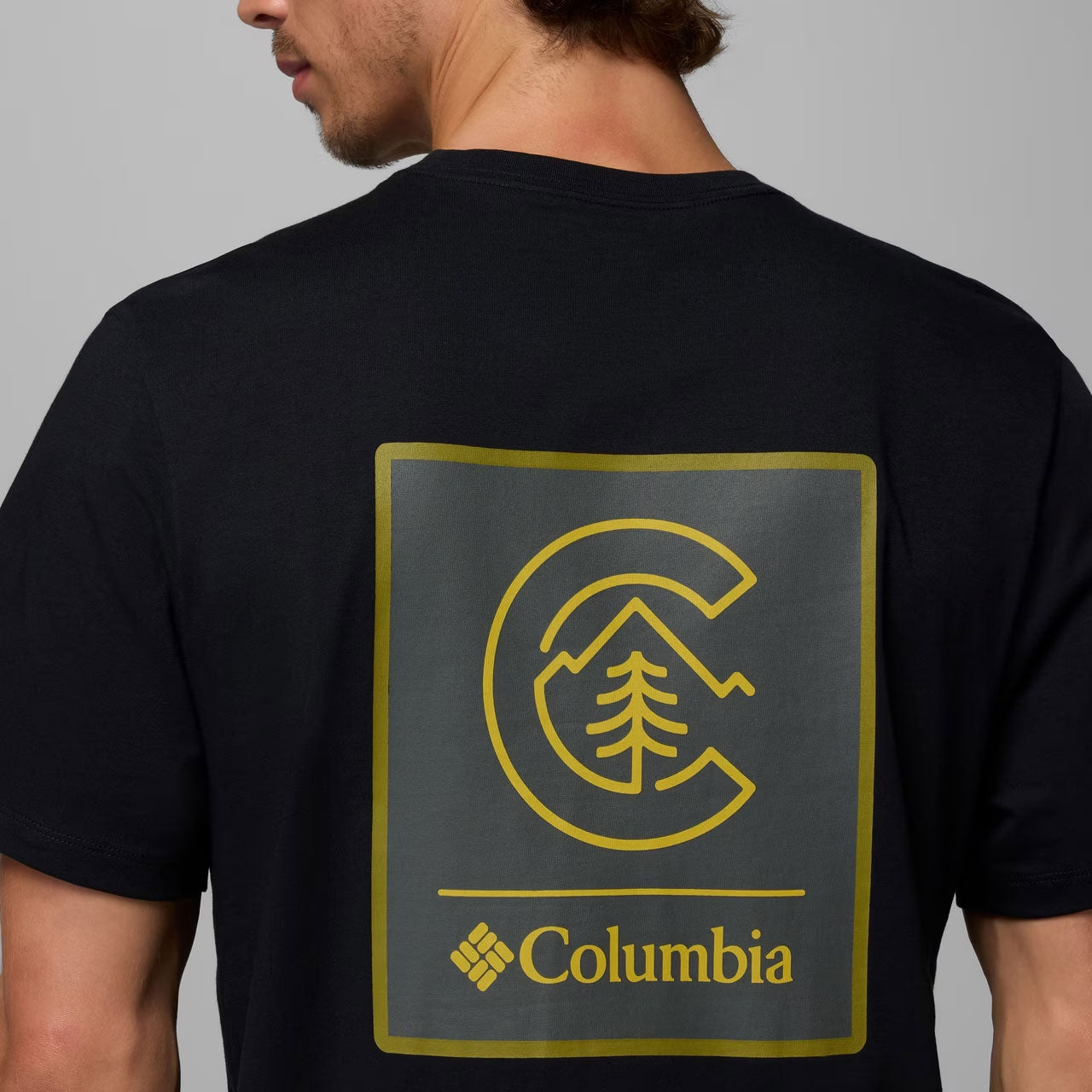 ORGANIC COTTON GRAPHIC T-SHIRT Black, Linework C Badge
