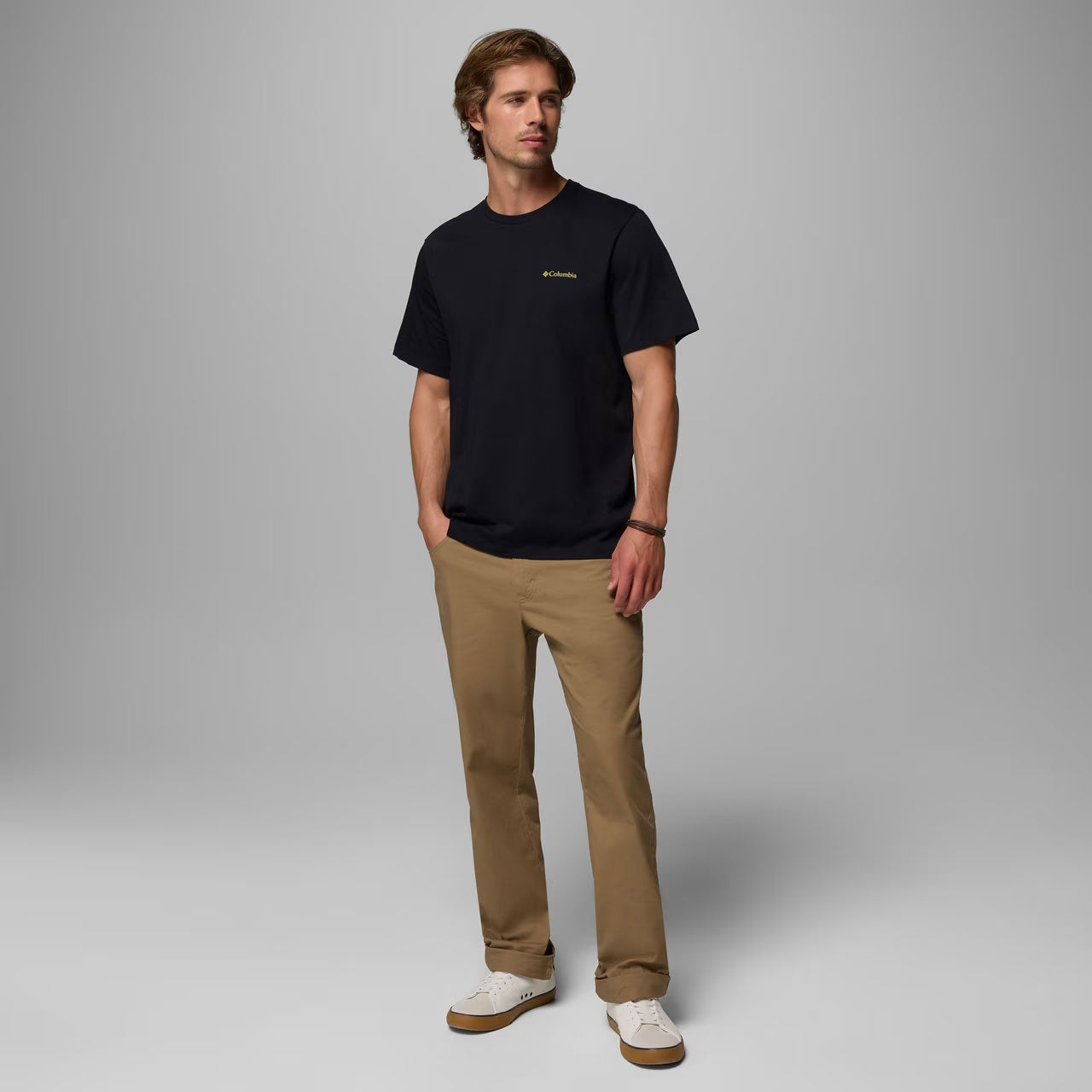 ORGANIC COTTON GRAPHIC T-SHIRT Black, Linework C Badge