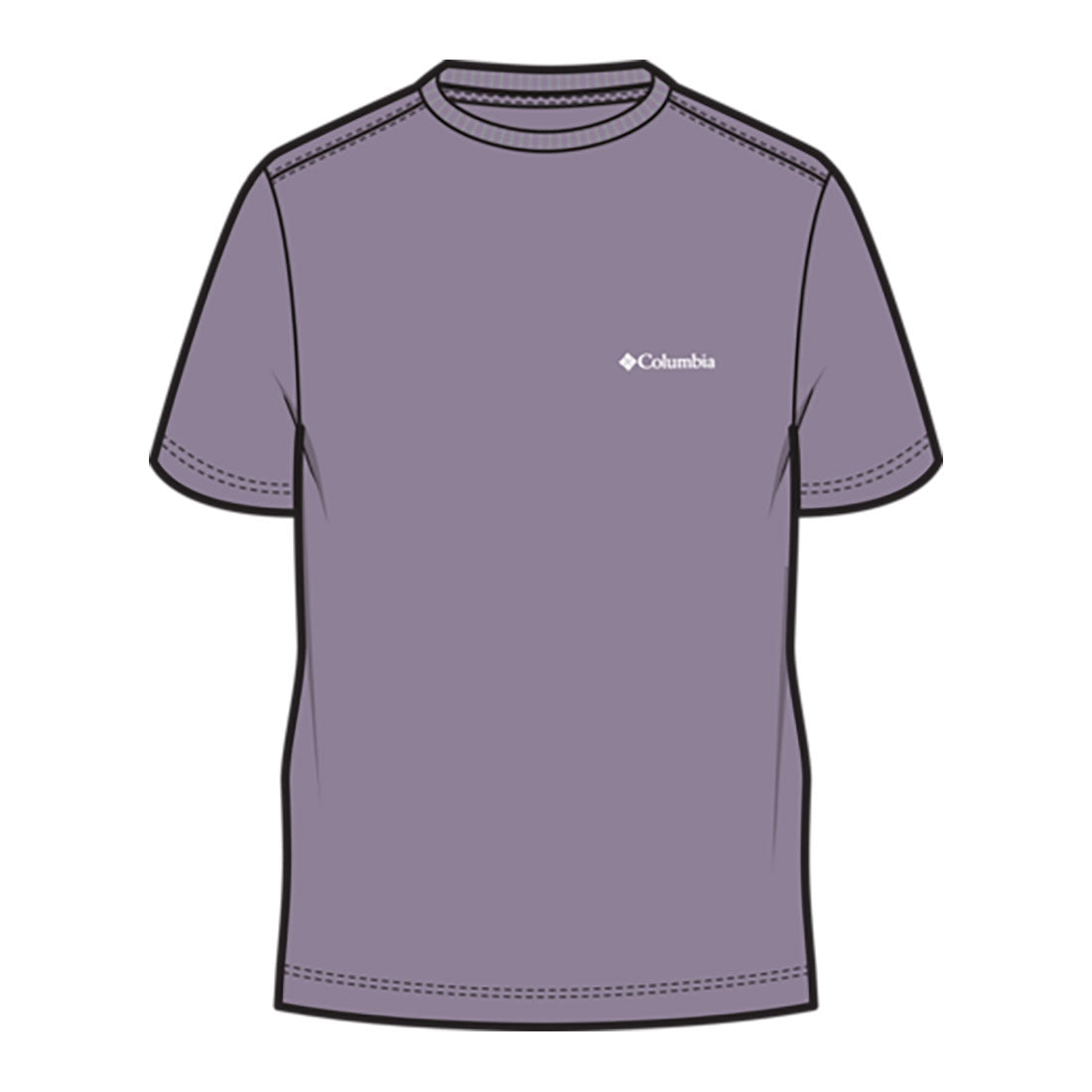 ORGANIC COTTON GRAPHIC T-SHIRT Shale Purple, Scoped View