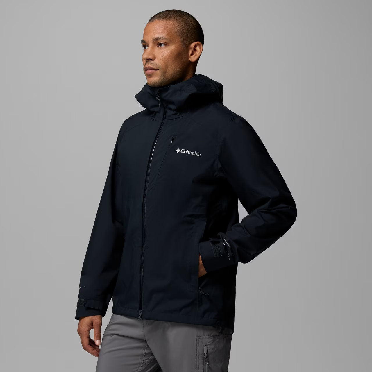 TRAILBORNE™ 2.5L PACKABLE WATERPROOF JACKET Black