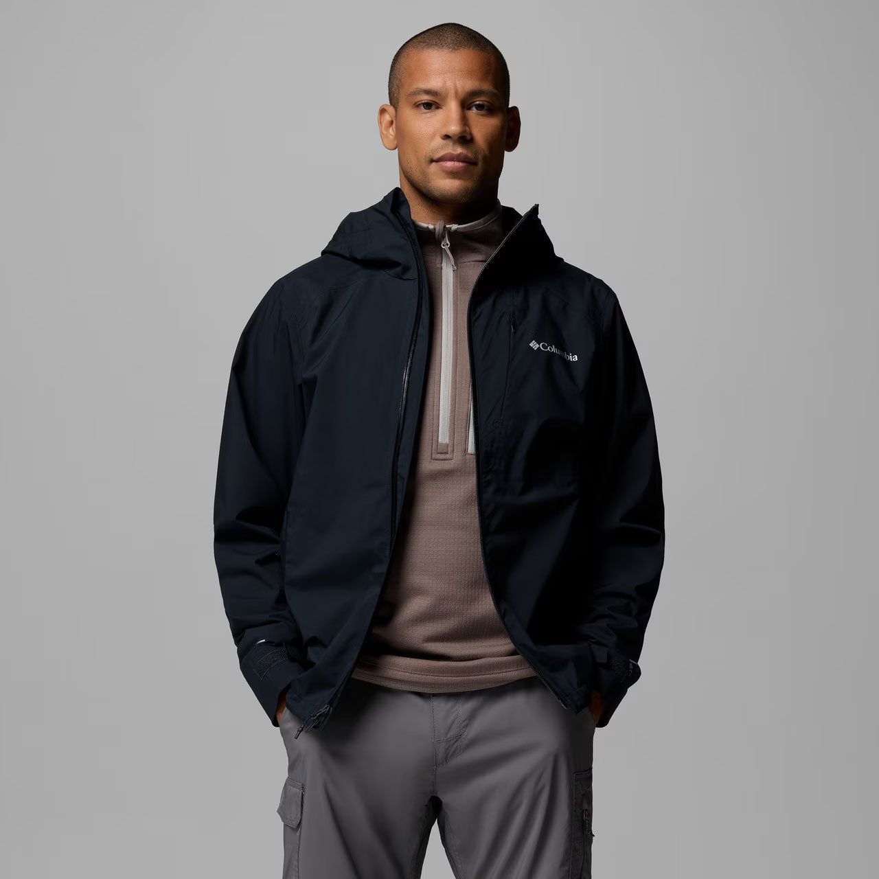 TRAILBORNE™ 2.5L PACKABLE WATERPROOF JACKET Black