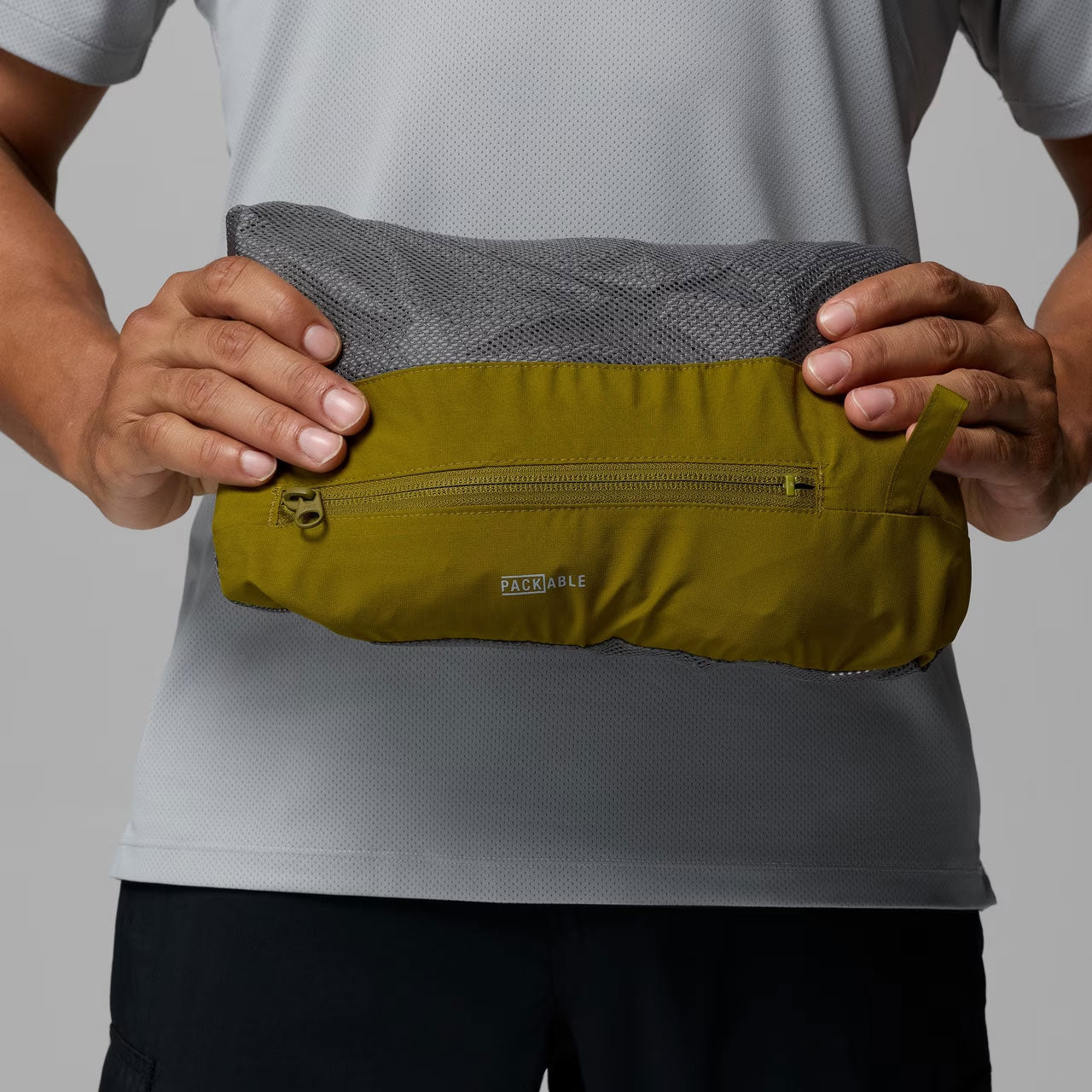 TRAILBORNE™ 2.5L PACKABLE WATERPROOF JACKET Mossy Green