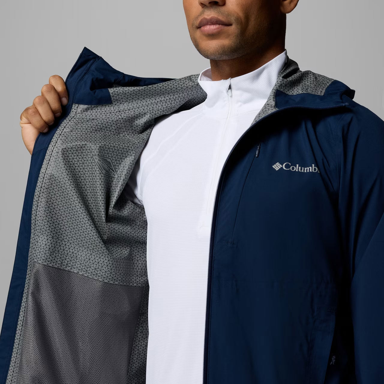TRAILBORNE™ 2.5L PACKABLE WATERPROOF JACKET Collegiate Navy