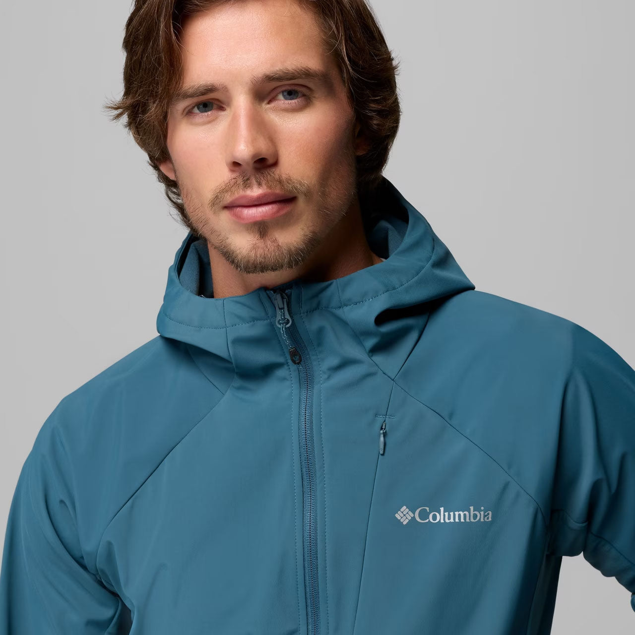 TRAILBORNE™ HOODED SOFTSHELL JACKET Everblue
