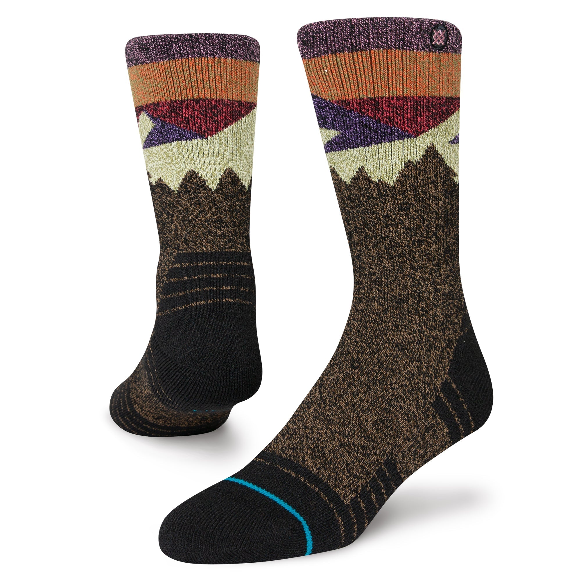INFIKNIT HIKE DIVIDED Crew Sock Black/Brown