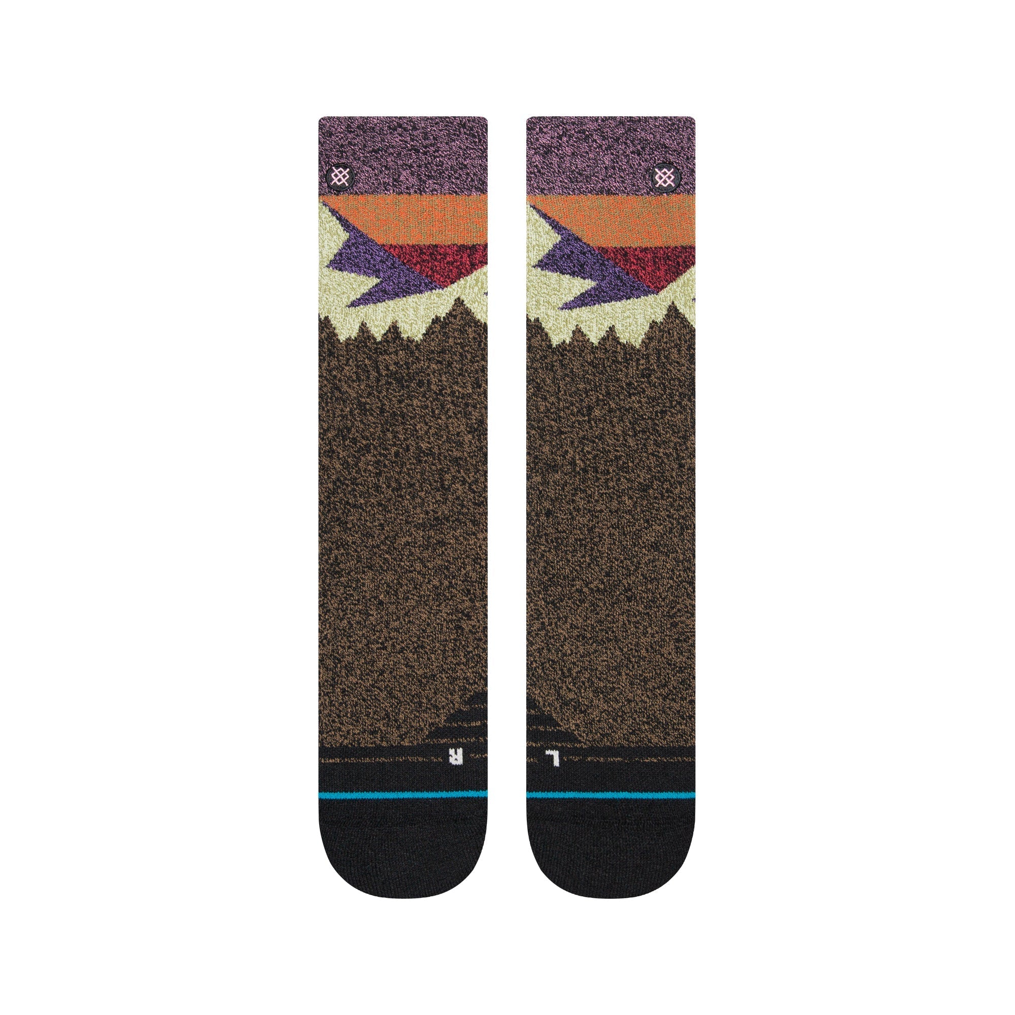 INFIKNIT HIKE DIVIDED Crew Sock Black/Brown